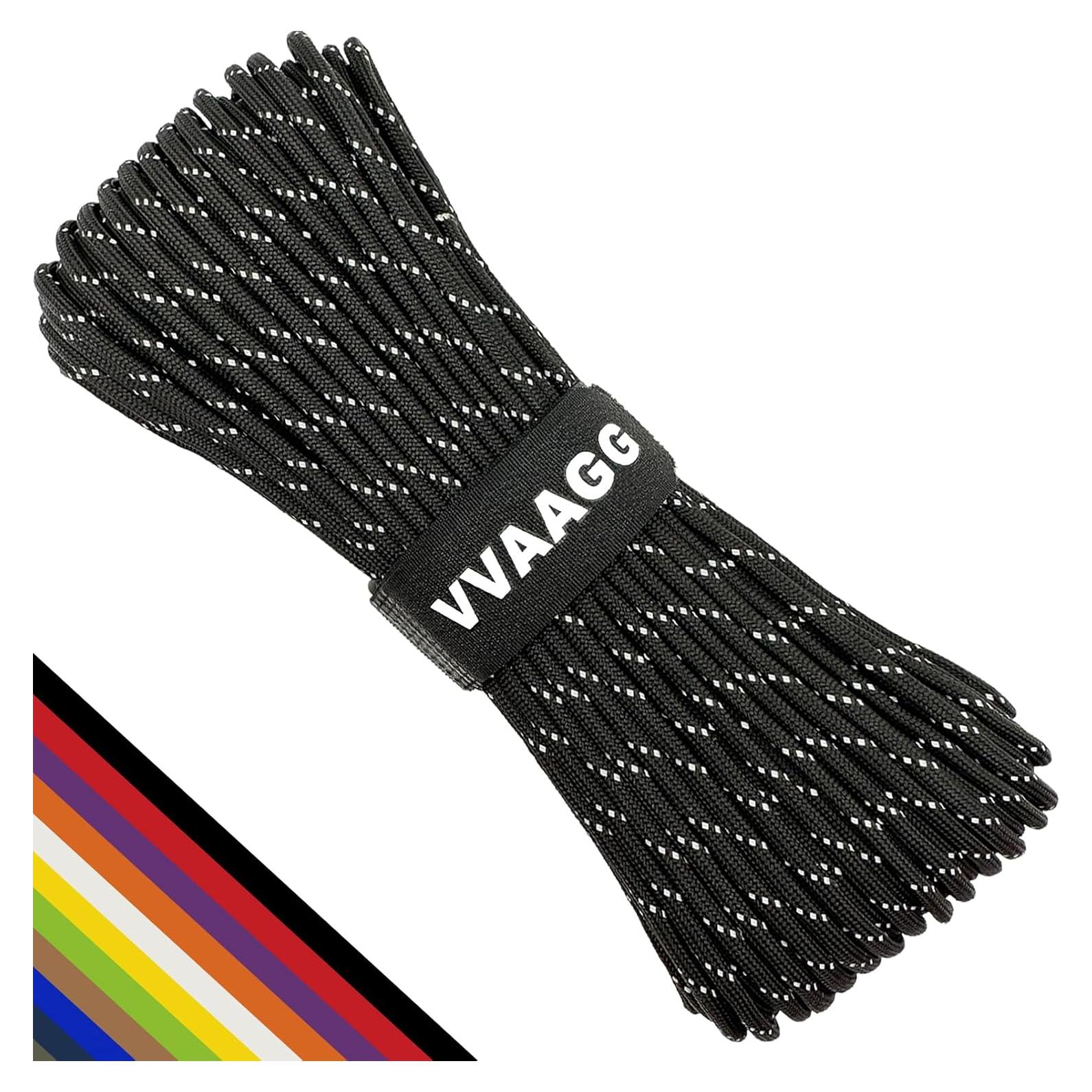 Cuerda Paracord VVAAGG 100m 7 Hilos Nylon 4mm Camping
