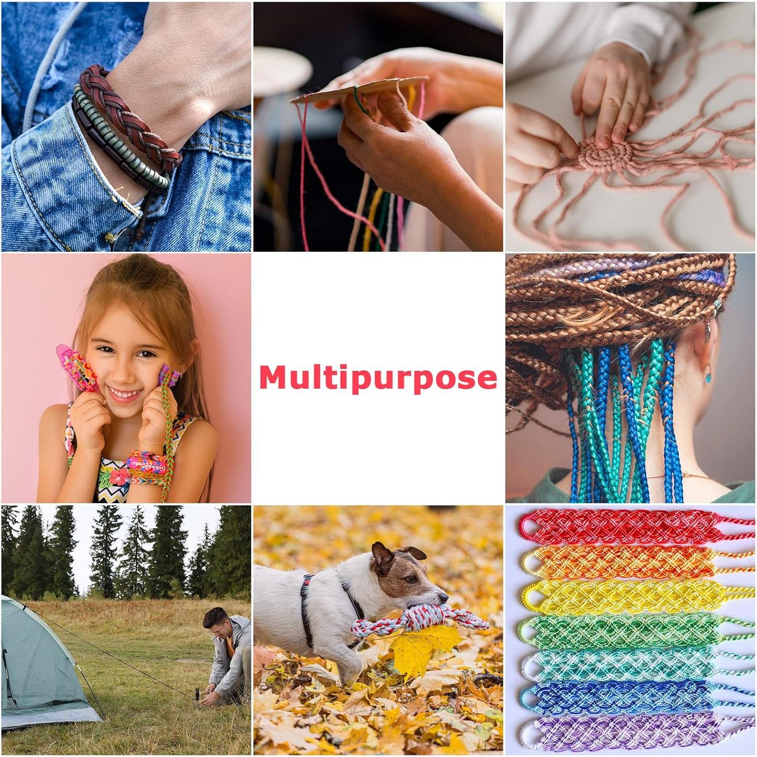 Kit Paracord 80 Piezas Riakrum 3,05 m Manualidades