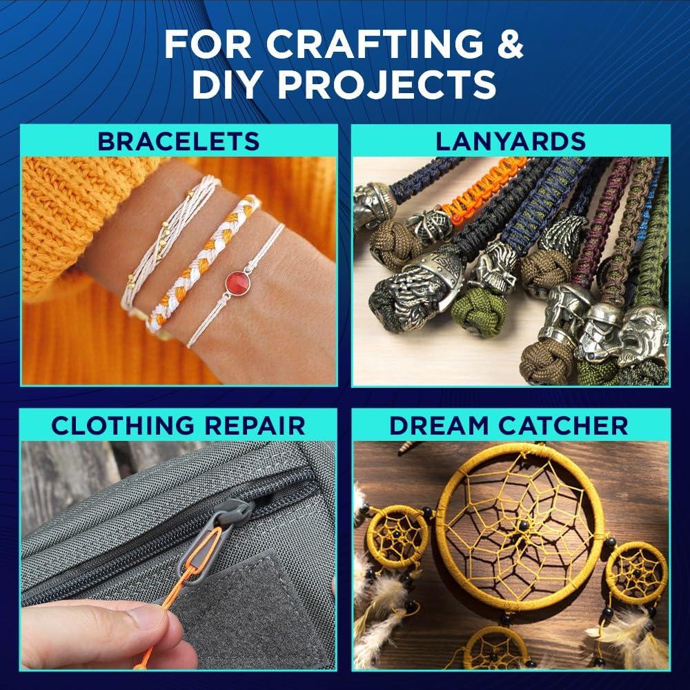 Cuerda Micro Paracord TECEUM 1.18 mm x 38.1 m Negra