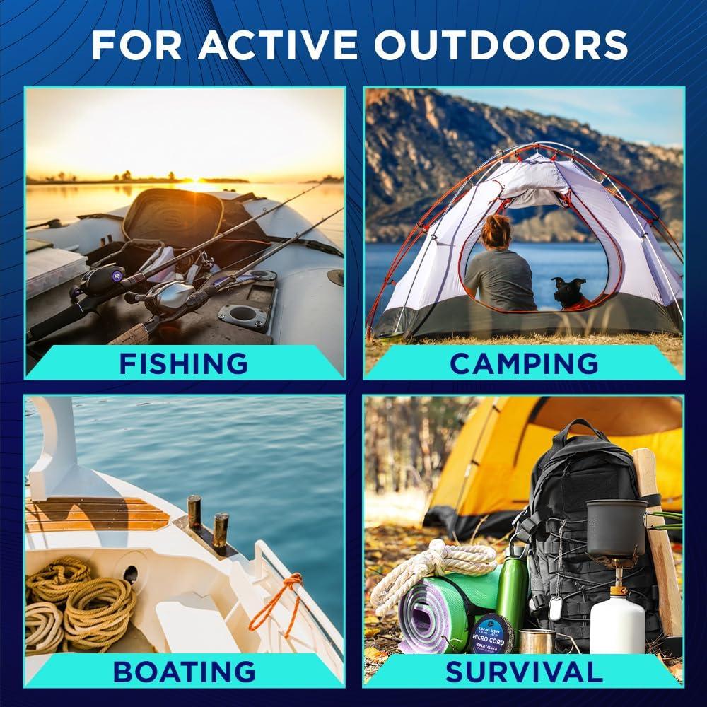 Cuerda Micro Paracord TECEUM 1.18 mm x 38.1 m Negra