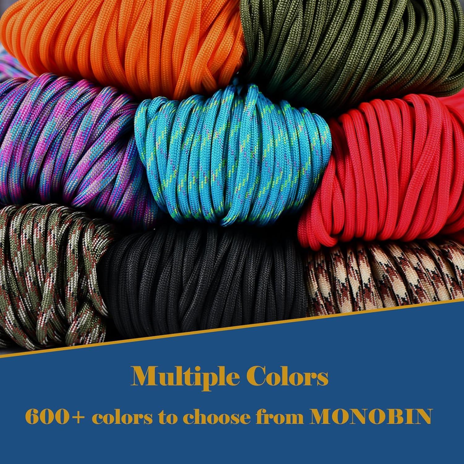 Cuerda Paracord MONOBIN 30m 4mm 7 Hilos para Manualidades