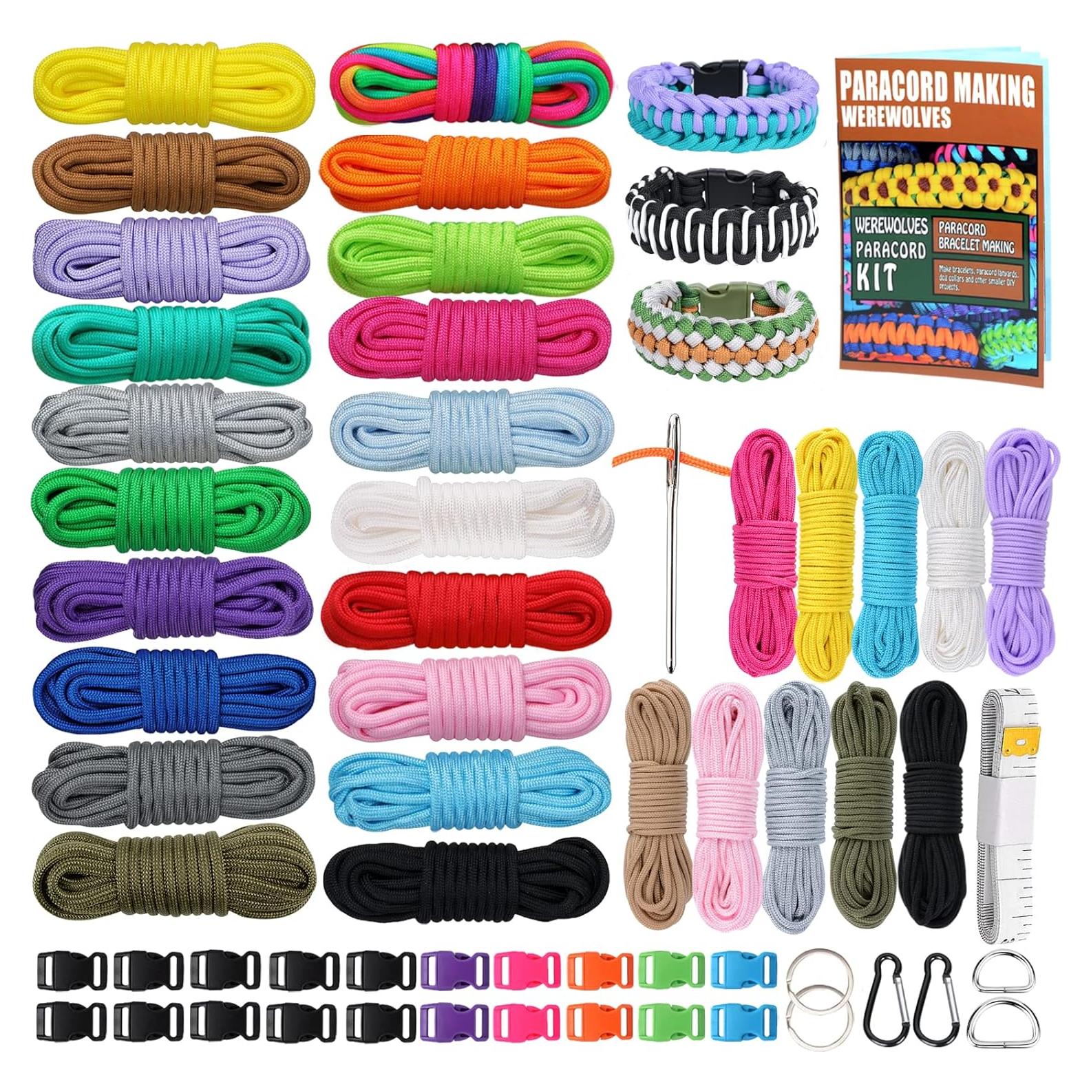 Kit Paracord 550 WEREWOLVES 20 Colores + Micro Paracord