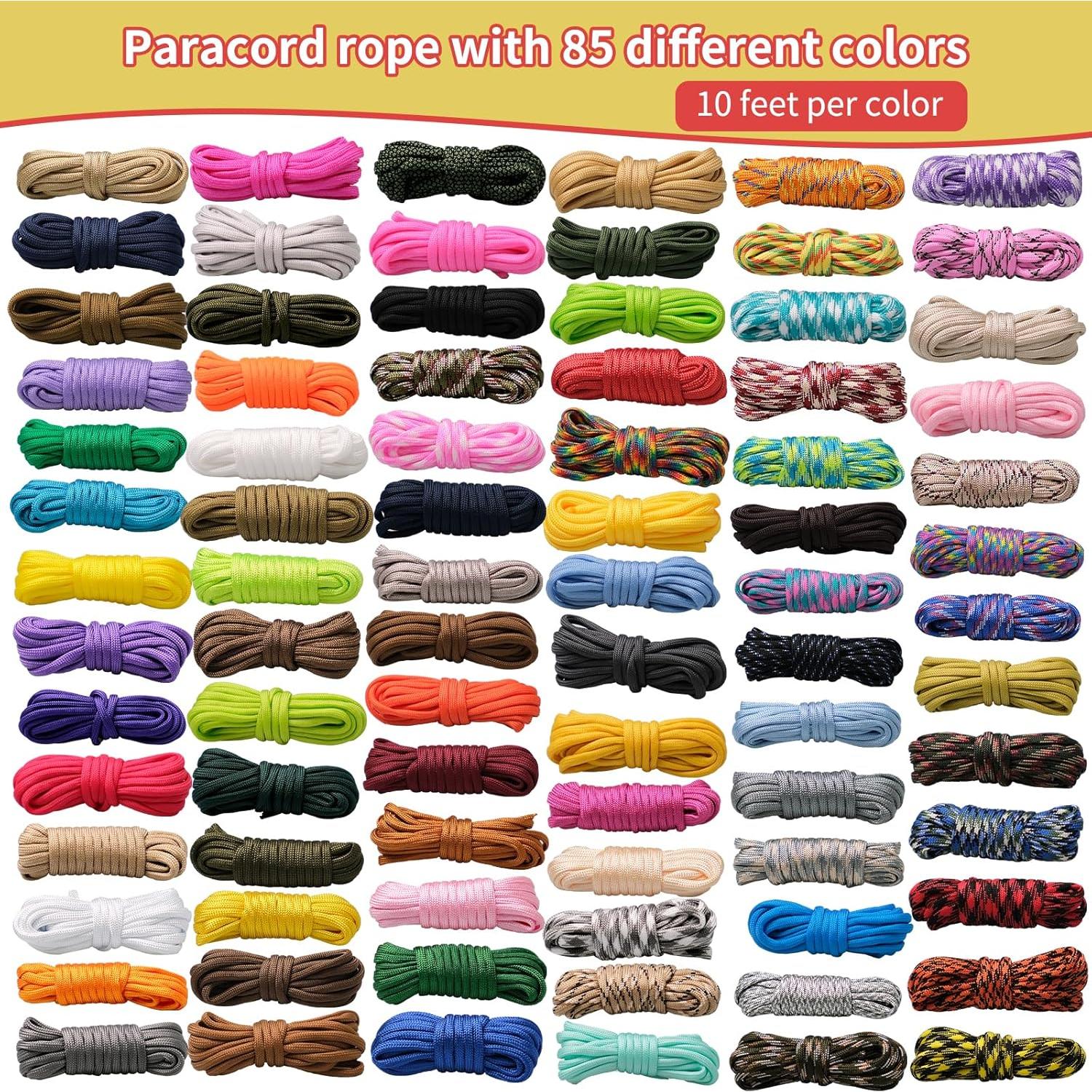 Kit Paracord 550 CONEHOY 85 Pcs 3,05 m Cuerda Nylon