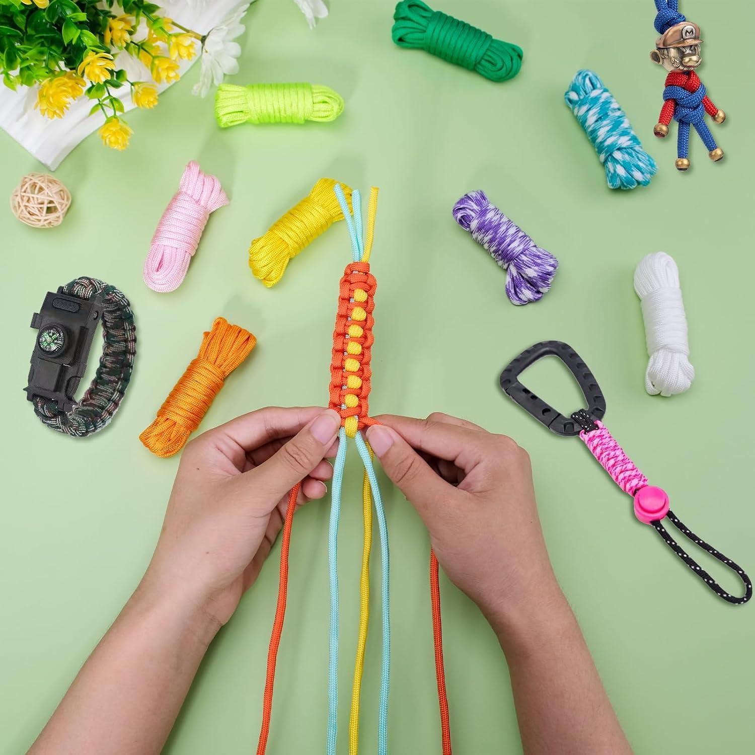 Kit Paracord 550 CONEHOY 85 Pcs 3,05 m Cuerda Nylon