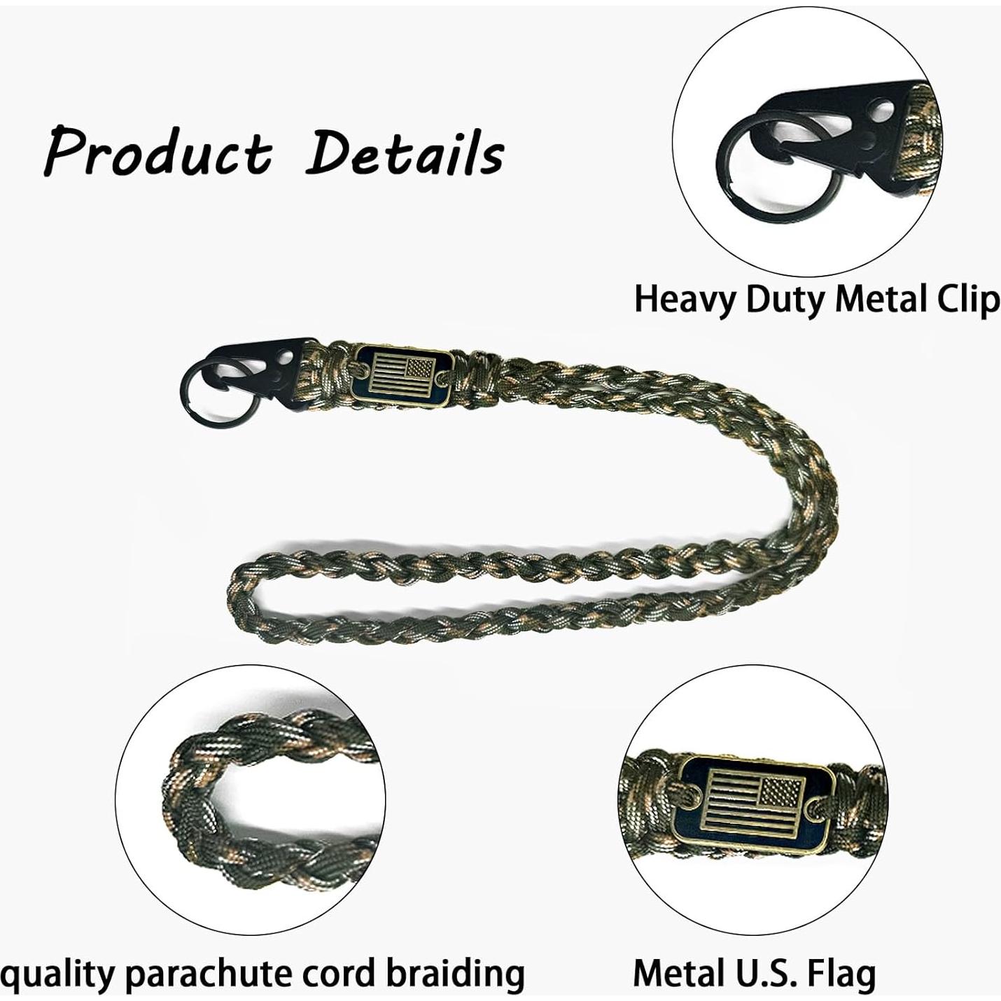 6 Cuerdas de Paracord SVICCOOKQ con Bandera Americana 230g