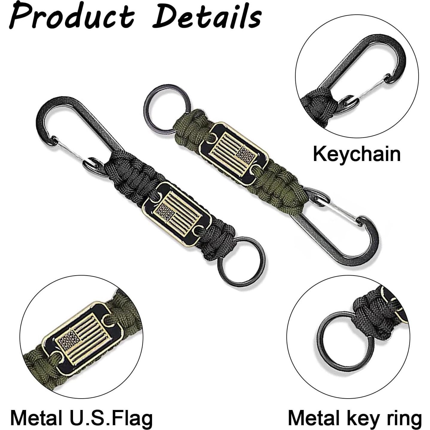 6 Cuerdas de Paracord SVICCOOKQ con Bandera Americana 230g
