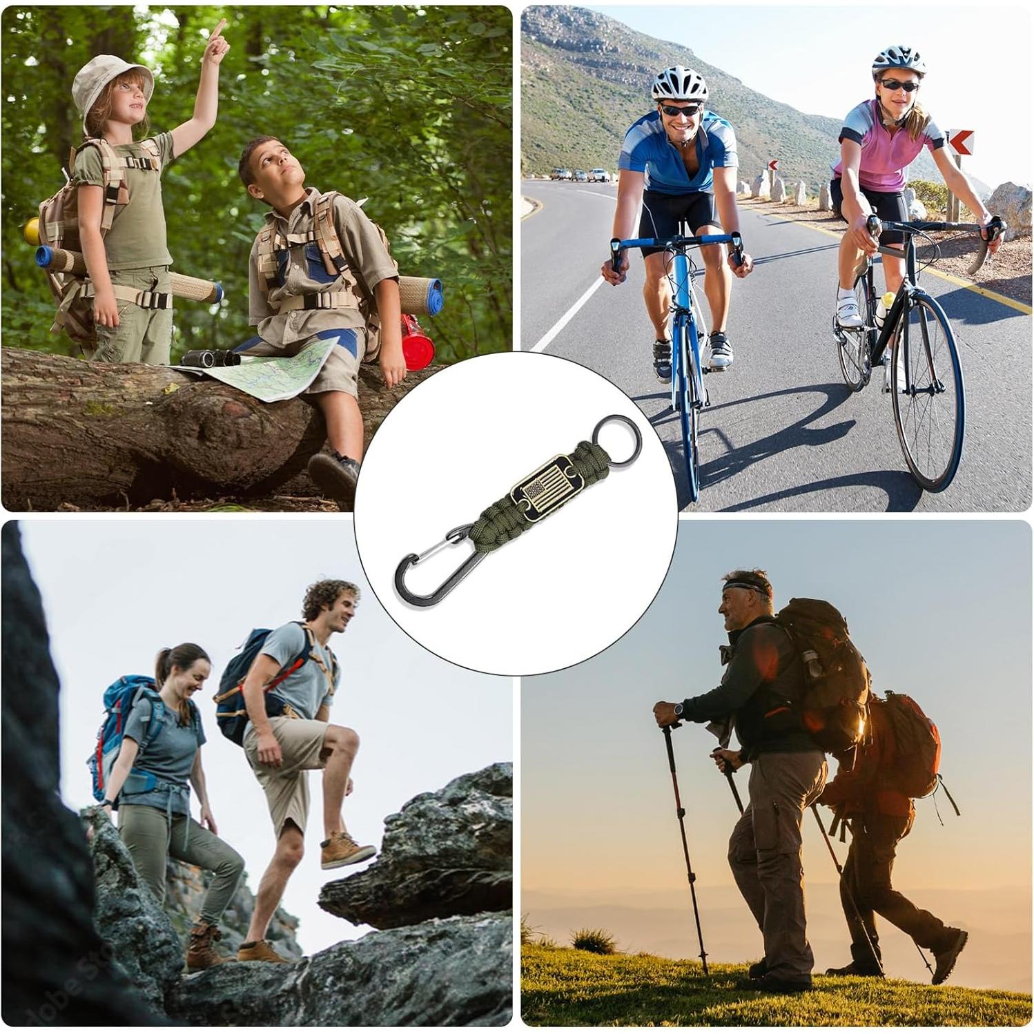 6 Cuerdas de Paracord SVICCOOKQ con Bandera Americana 230g