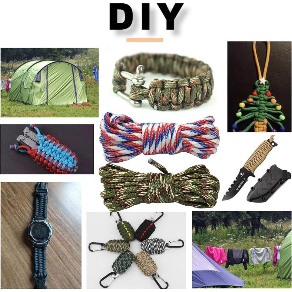 Kit de pulseras de paracord Vankcp 56 piezas 28 colores 3m