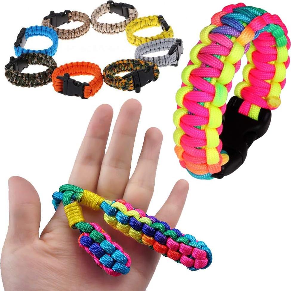Kit de pulseras de paracord Vankcp 56 piezas 28 colores 3m