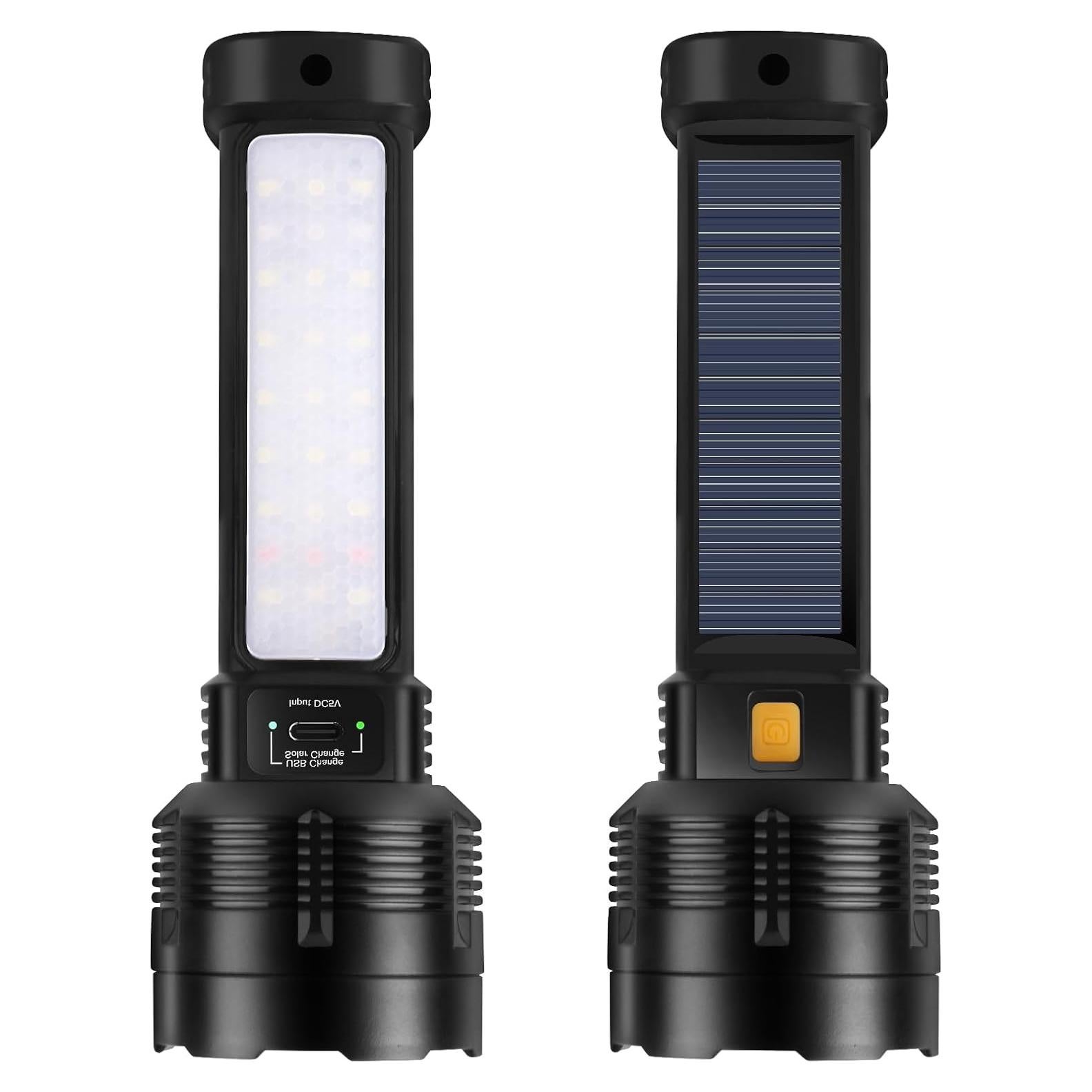 Paquete de 2 Linternas LED Recargables B013 20000 Lúmenes