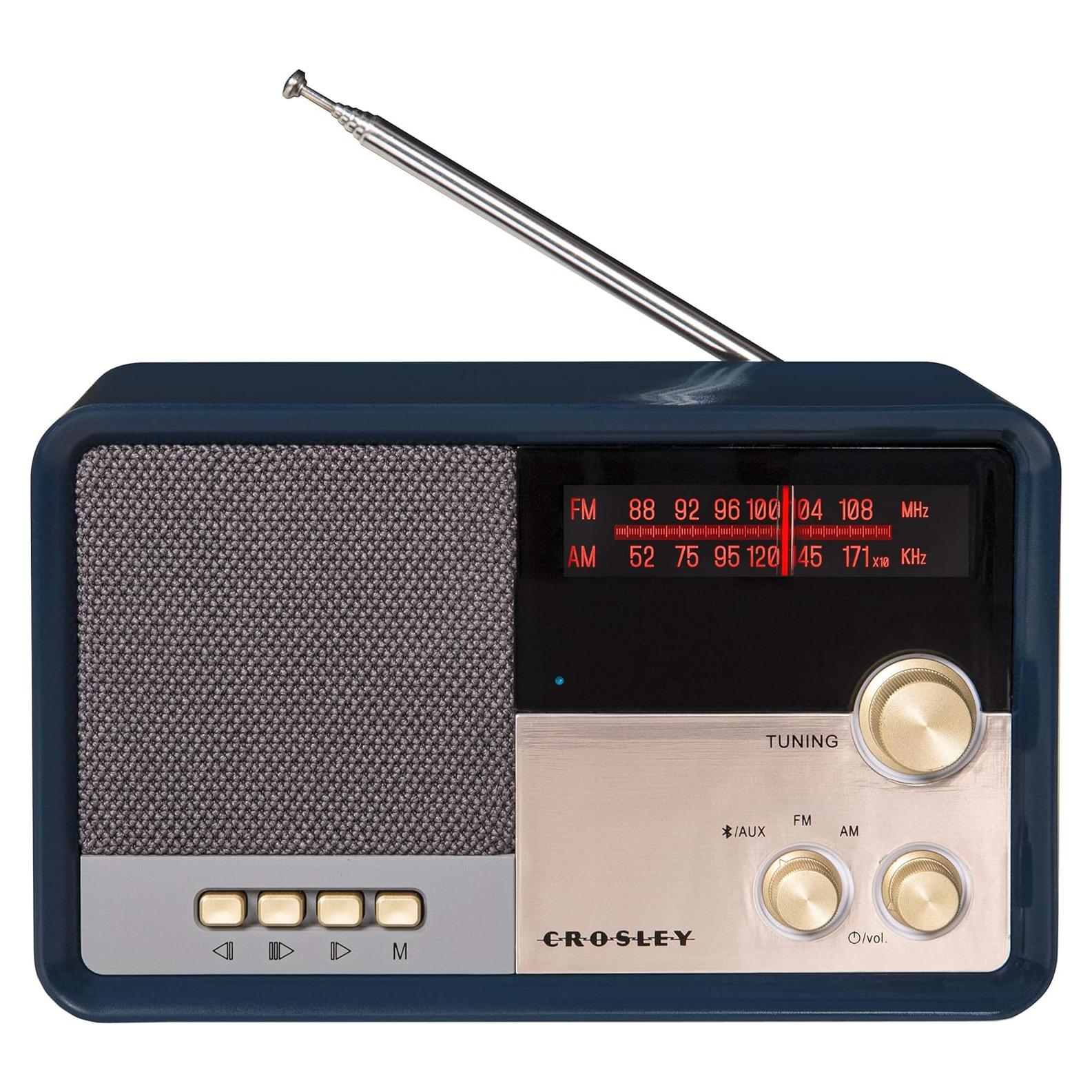 Radio Vintage AM/FM Bluetooth Crosley CR3036D-NV Marino