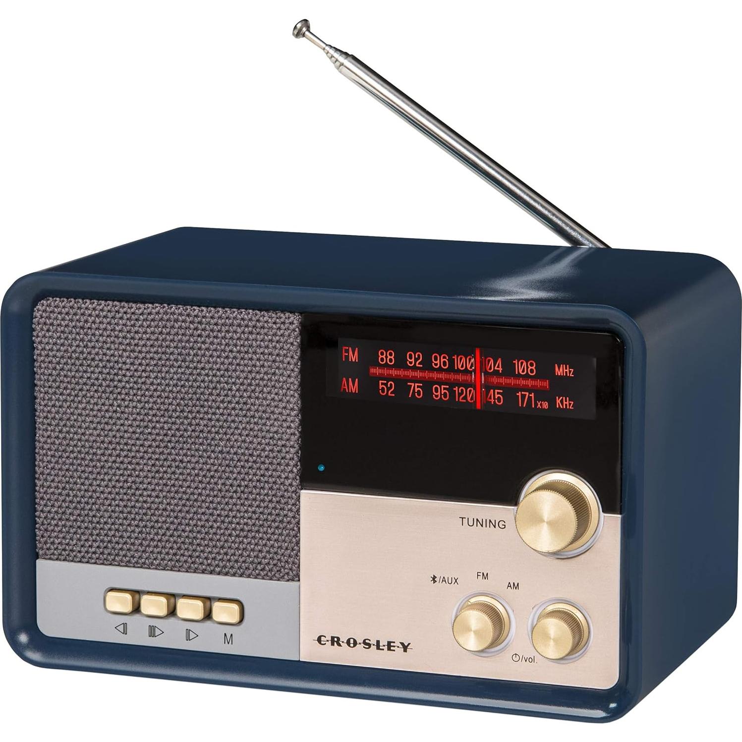 Radio Vintage AM/FM Bluetooth Crosley CR3036D-NV Marino