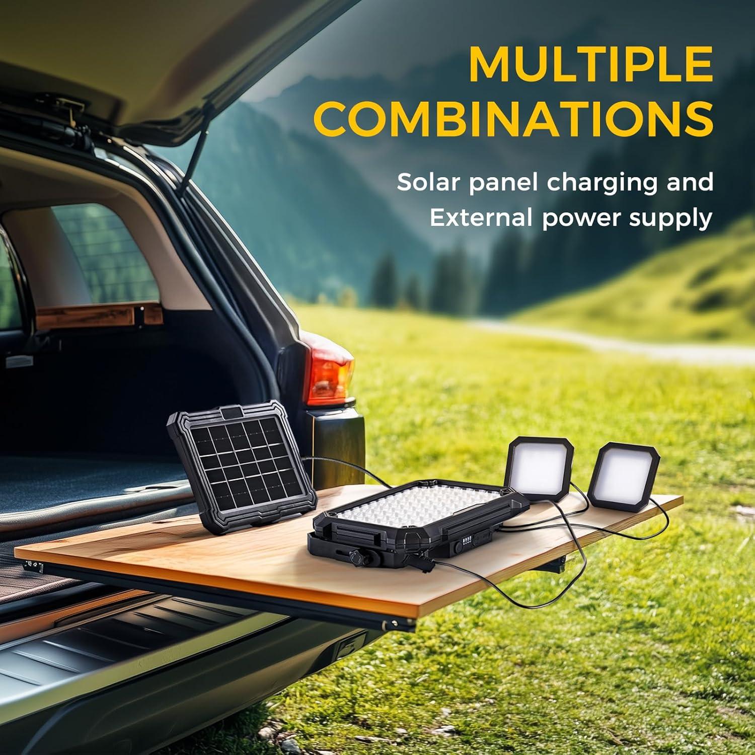 Luz de Trabajo Solar Recargable Berzfasa BZ-D3 8000LM IP67