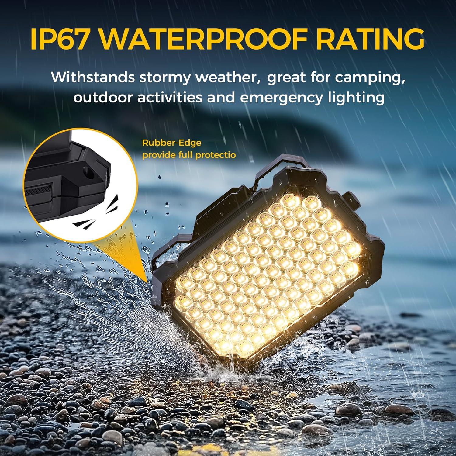 Luz de Trabajo Solar Recargable Berzfasa BZ-D3 8000LM IP67