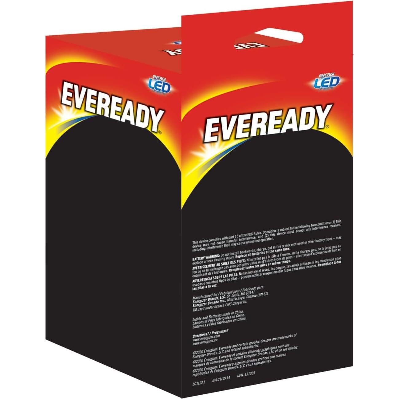 Linterna LED Eveready 4-Pack con Baterías AA Incluidas