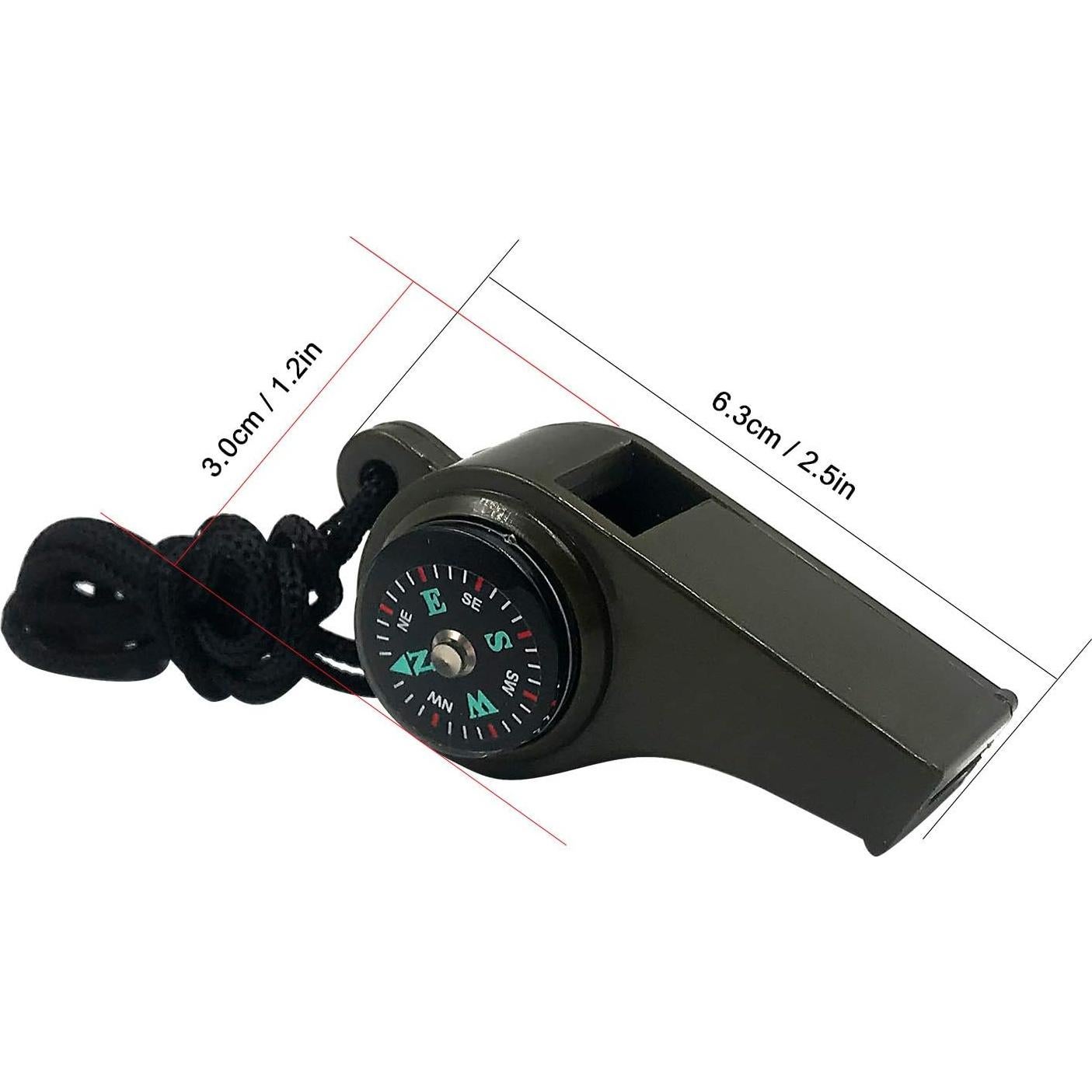 Silbato de Supervivencia 3 en 1 MeiNvShe Verde