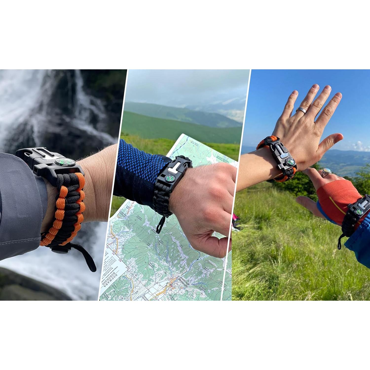 Pulsera de Supervivencia aZengear 5 en 1 Ajustable Camping