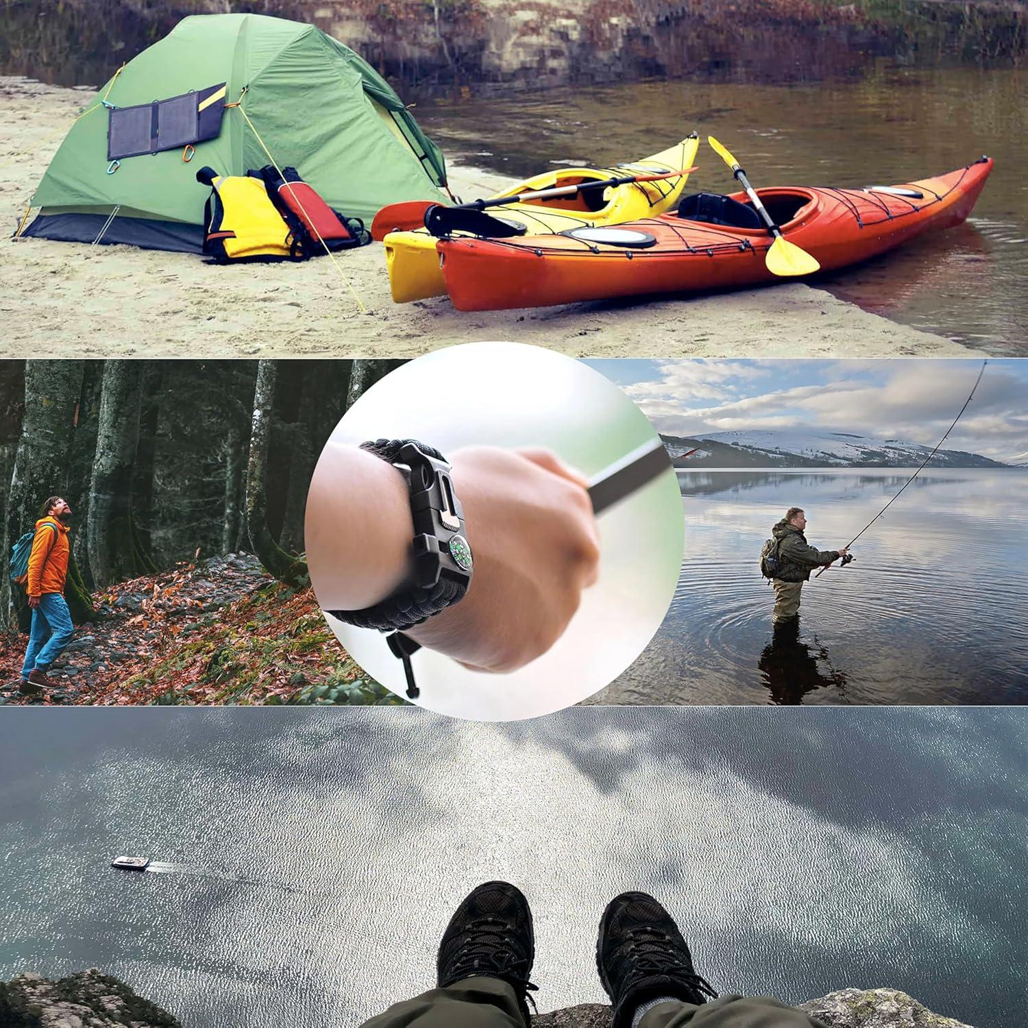 Pulsera de Supervivencia aZengear 5 en 1 Ajustable Camping