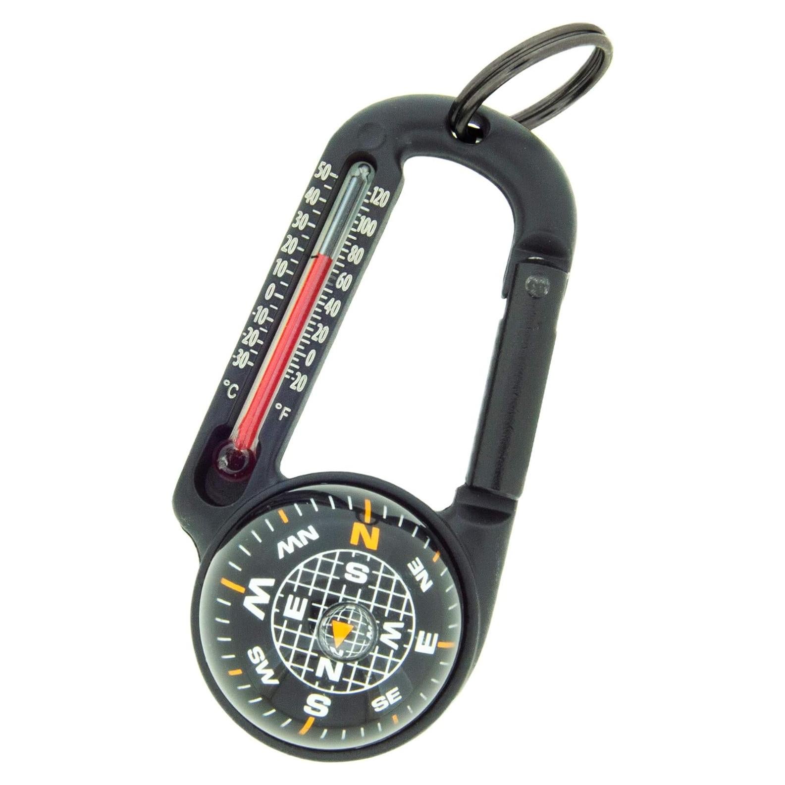 Brújula y termómetro Sun Company TempaComp con mosquetón