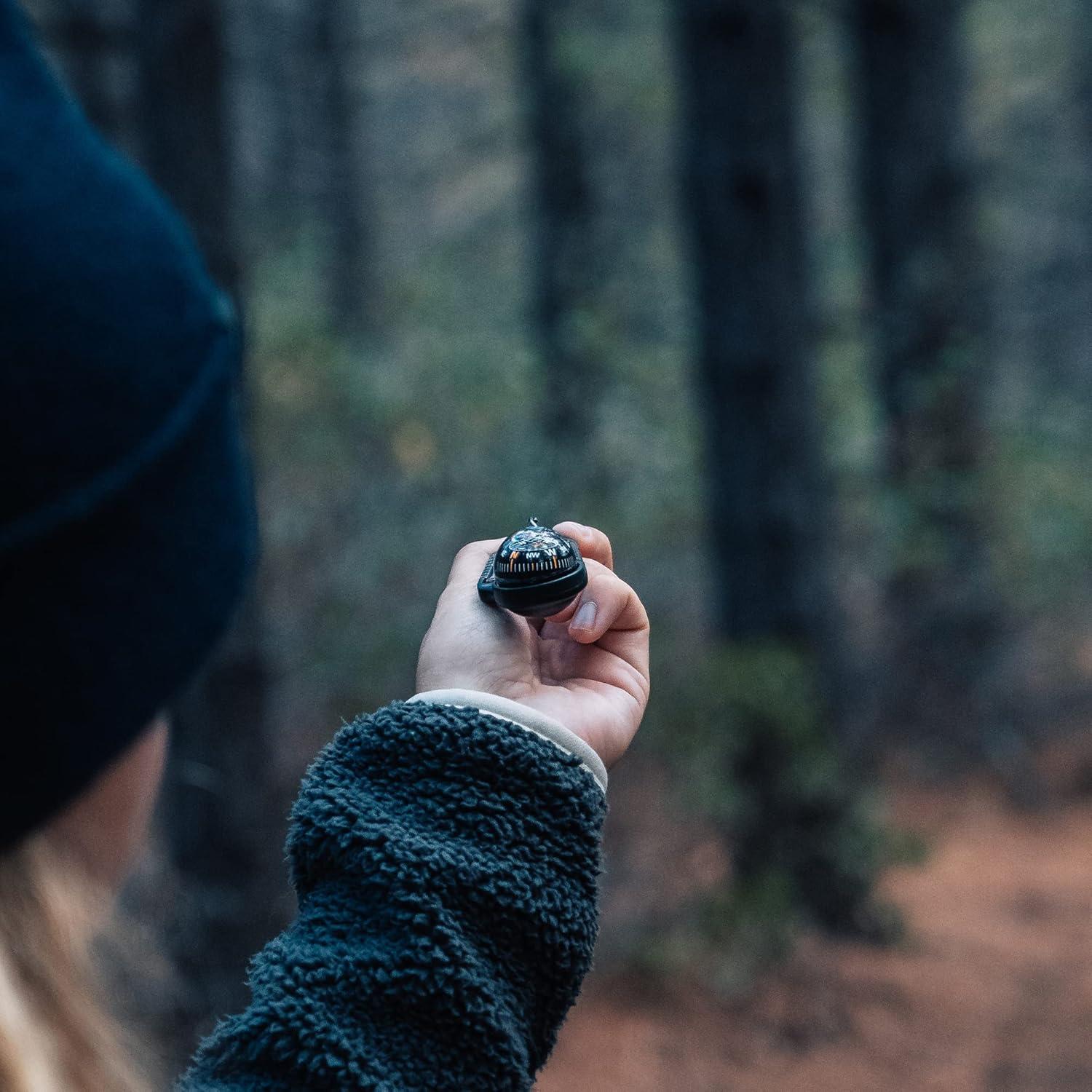 Brújula y termómetro Sun Company TempaComp con mosquetón