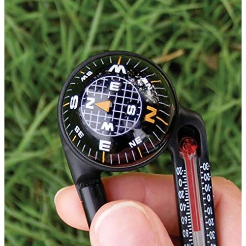 Brújula y termómetro Sun Company TempaComp con mosquetón