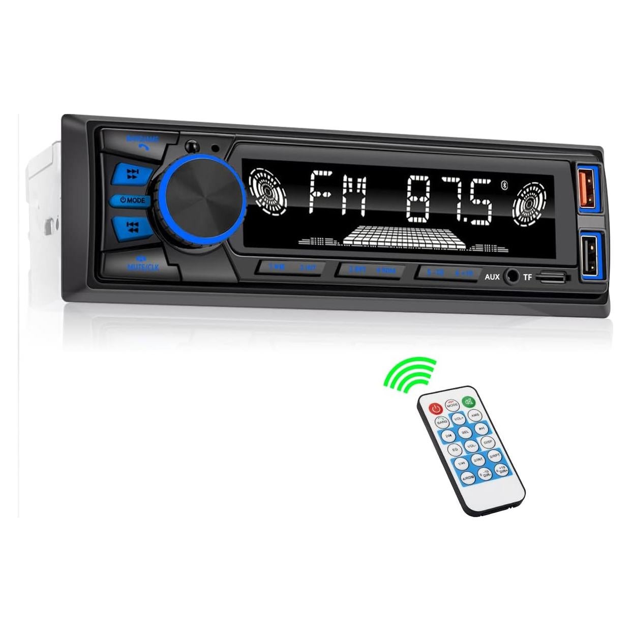 Radio de Coche Bluetooth REAKOSOUND 820s Estéreo USB FM