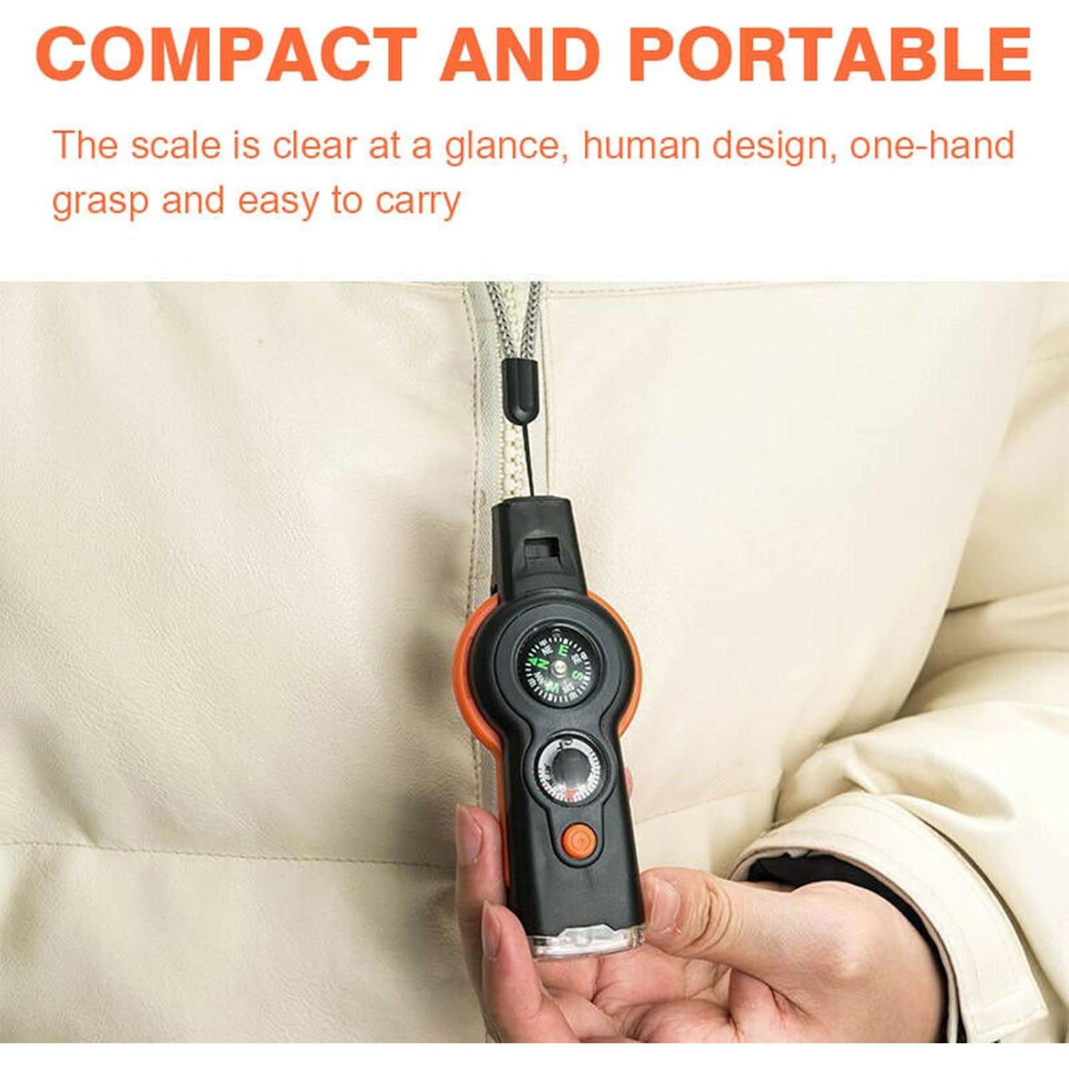 Brújula 7 en 1 Genérico con Silbato y Termómetro