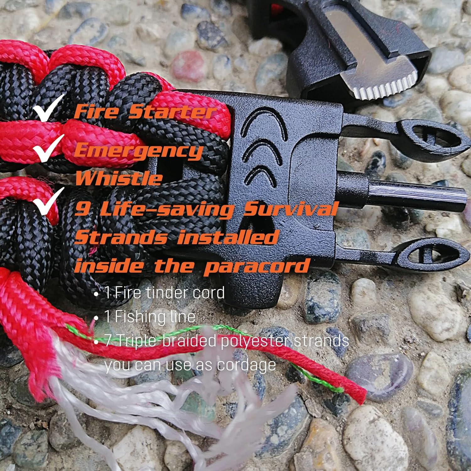 Brújula de Supervivencia PREPARED4X con Lanyard y Silbato