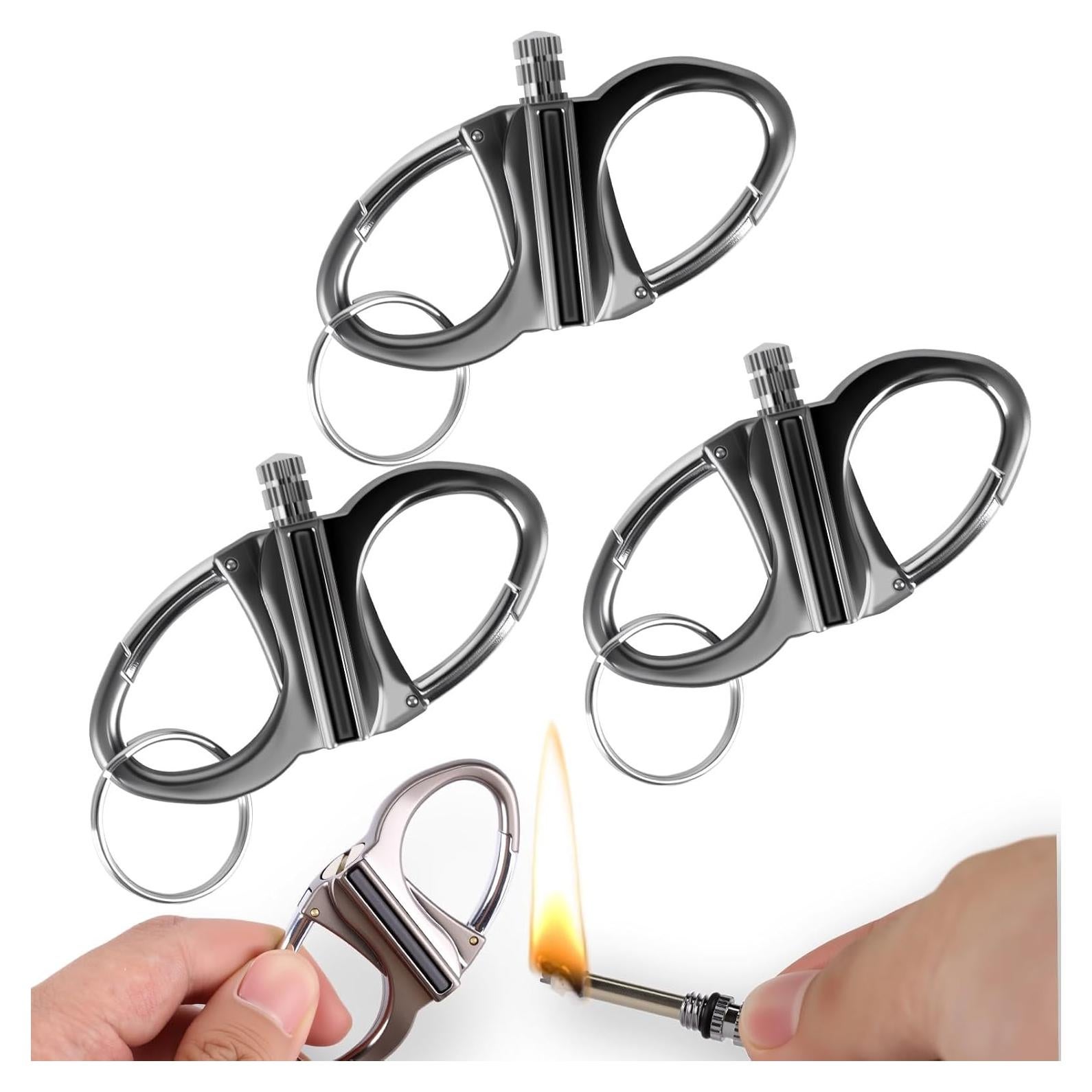 Encendedor de Llavero KoovDem, Fósforo Permanente de Metal