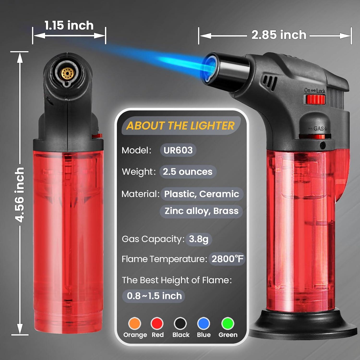 Encendedores de Antorcha Urgrette URSK863-5P Butano Recargable