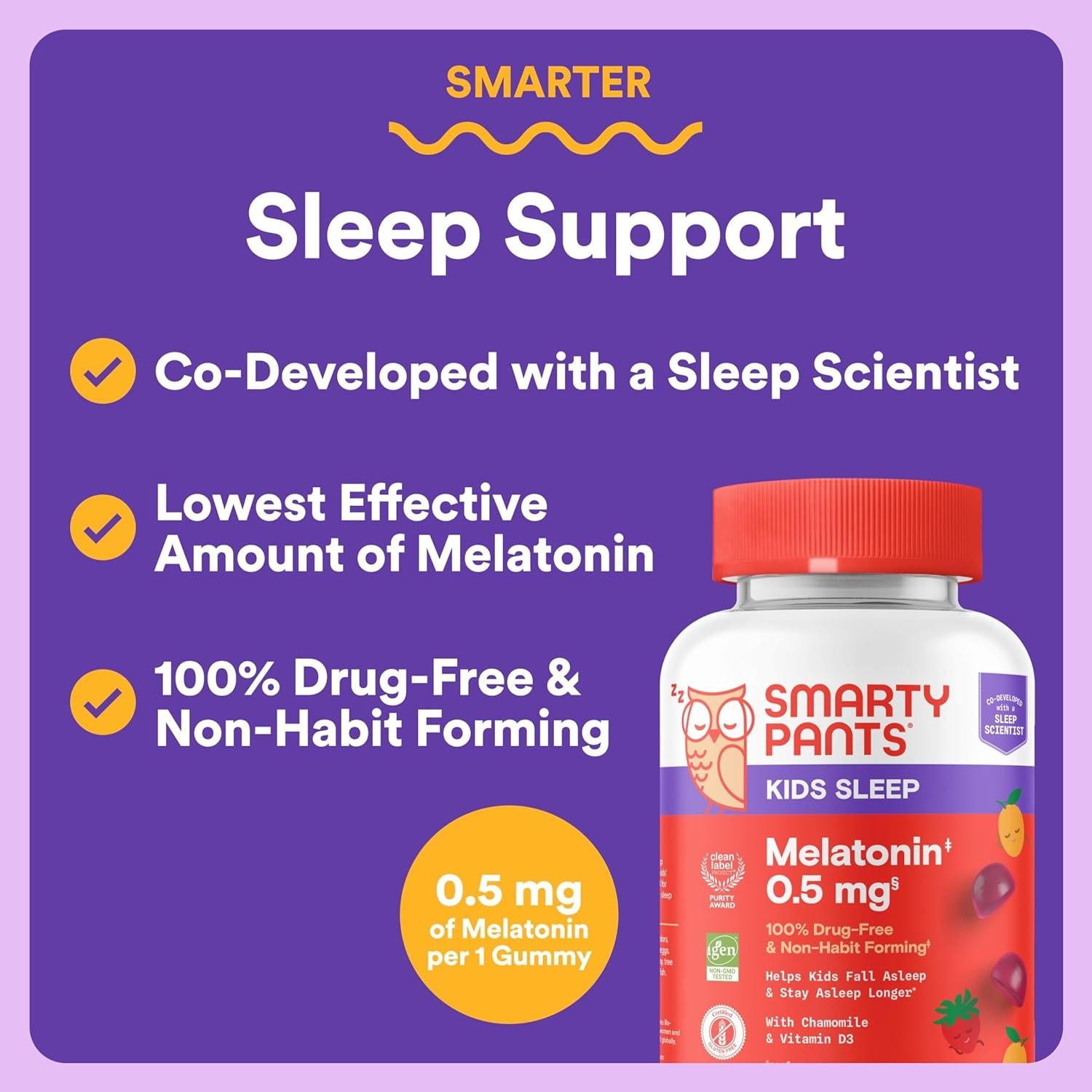 SmartyPants Gominolas para Sueño Familiar - 60 Unidades