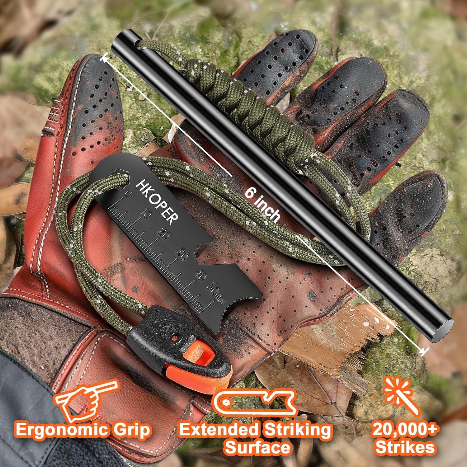 Iniciador de Fuego Hkoper FerroRod02 15,24 cm Supervivencia