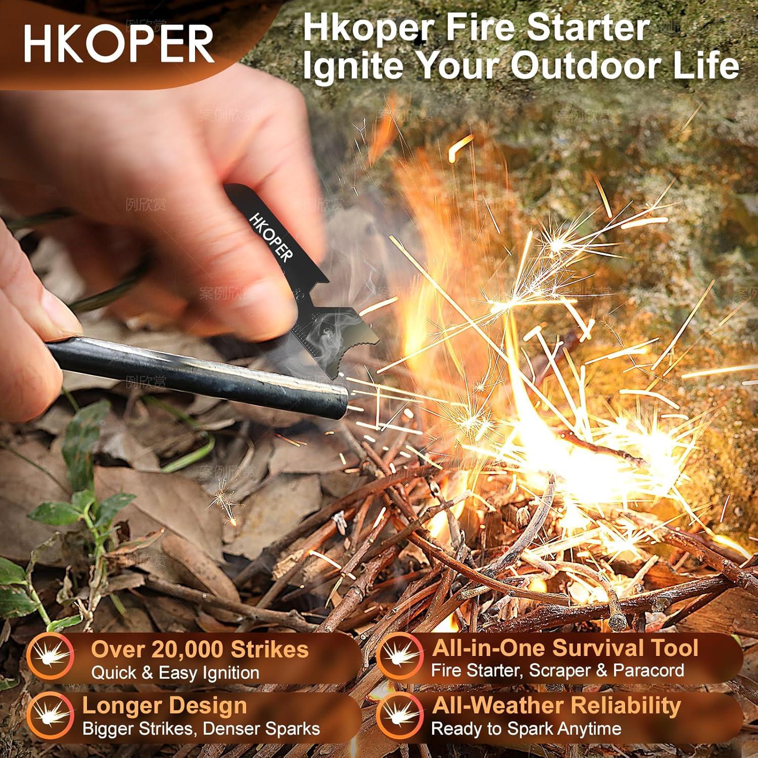 Iniciador de Fuego Hkoper FerroRod02 15,24 cm Supervivencia