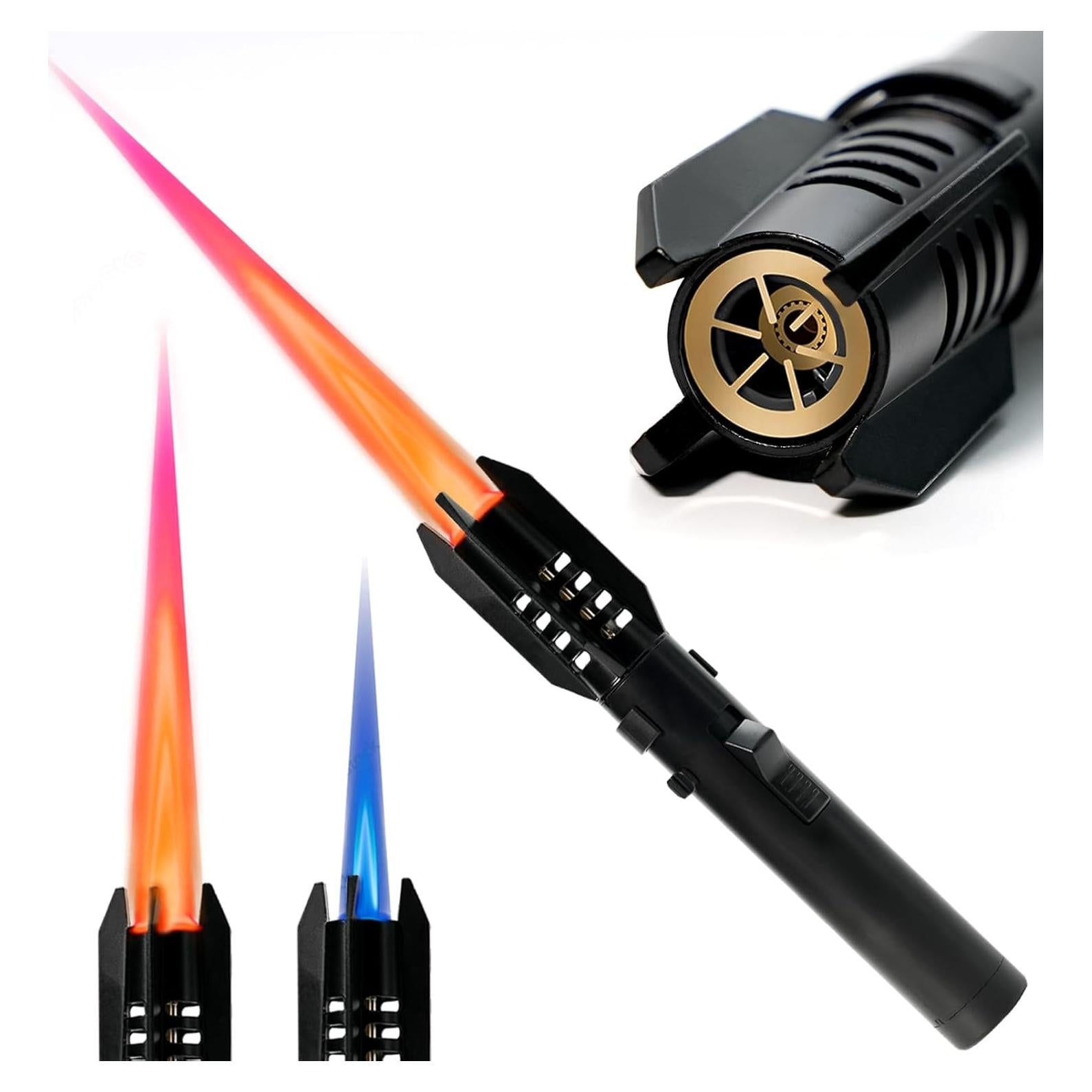 Encendedor de Camping AlpCraft Llama Recta Ajustable Negro