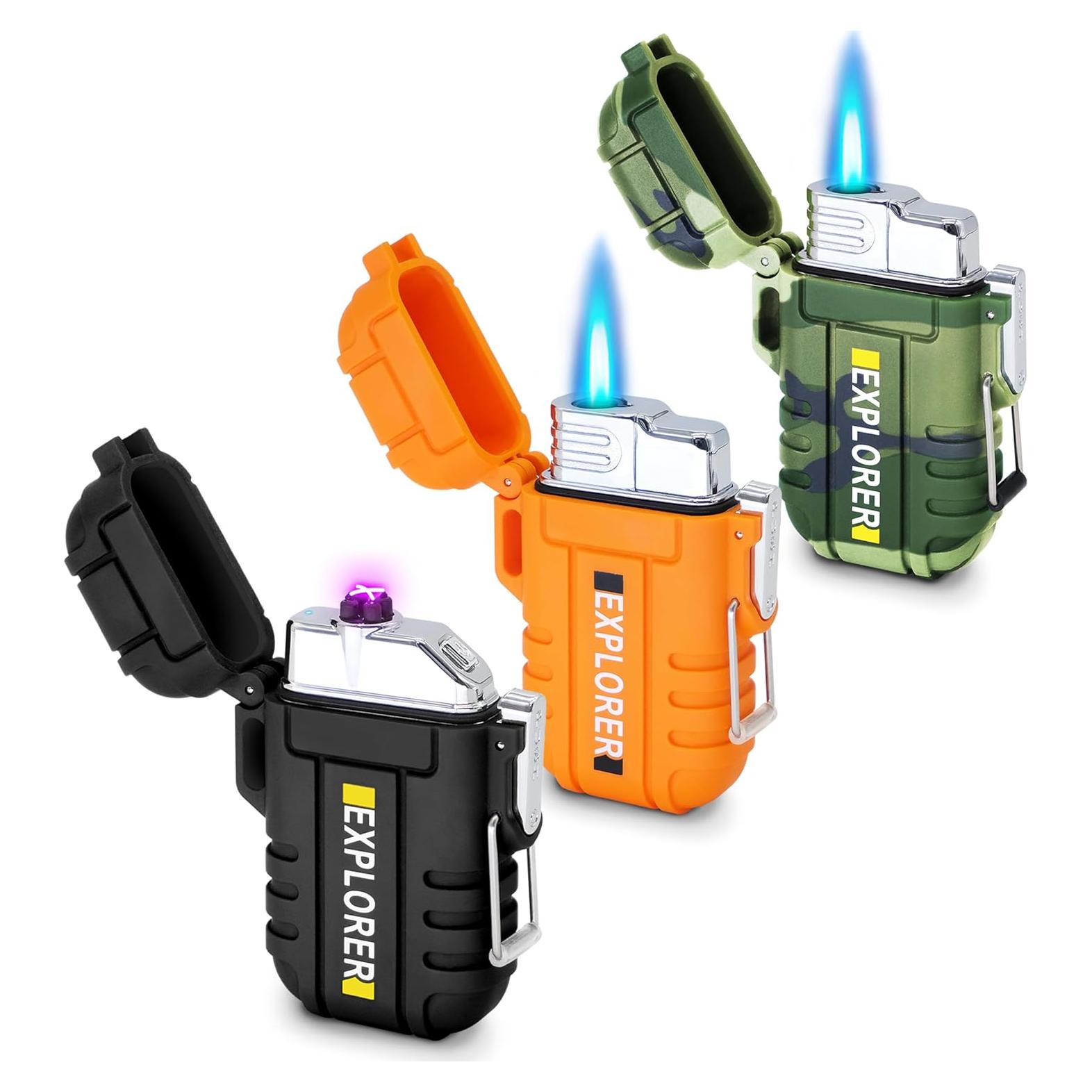 Paquete de 3 Encendedores Laffizz Impermeables y Recargables