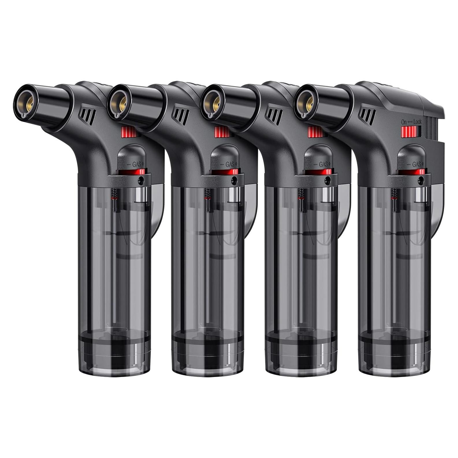 Encendedores de Antorcha TOPKAY 4 Piezas Recargables