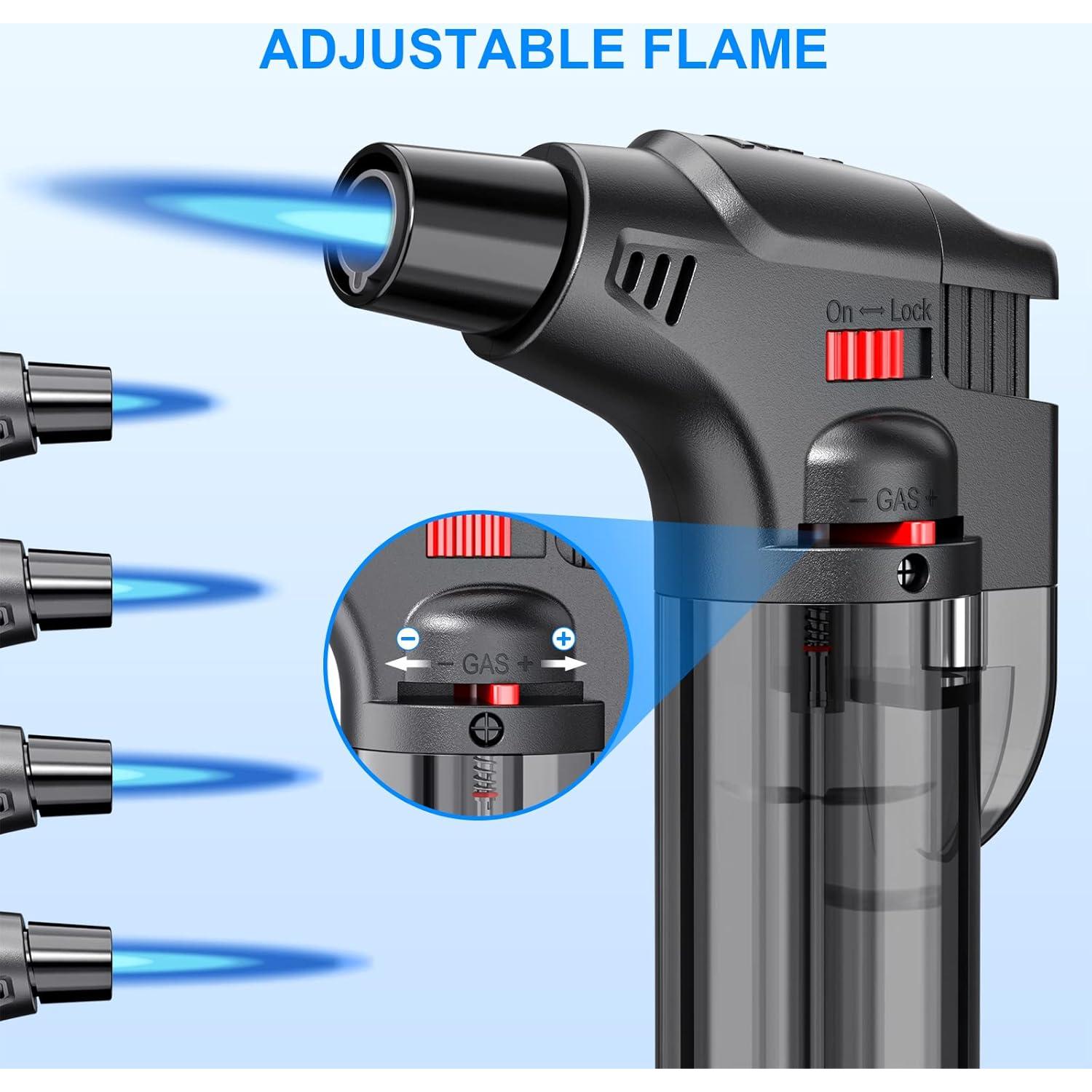 Encendedores de Antorcha TOPKAY 4 Piezas Recargables