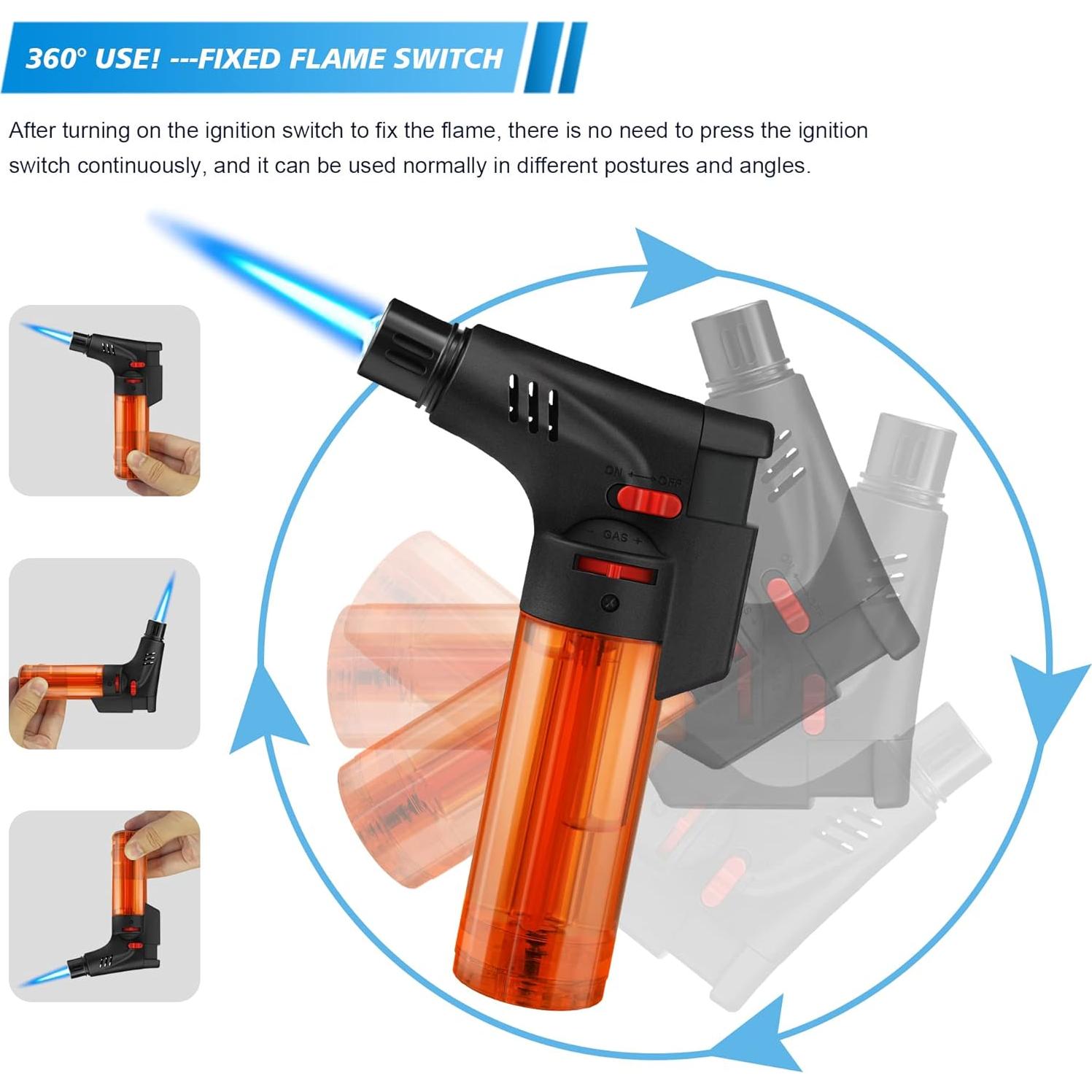 Paquete de 4 encendedores Samniu antorcha recargables