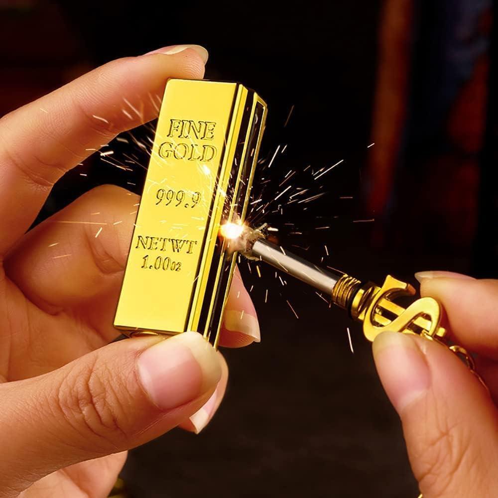 Encendedor de Keroseno Bsdurable Oro Recargable Portátil