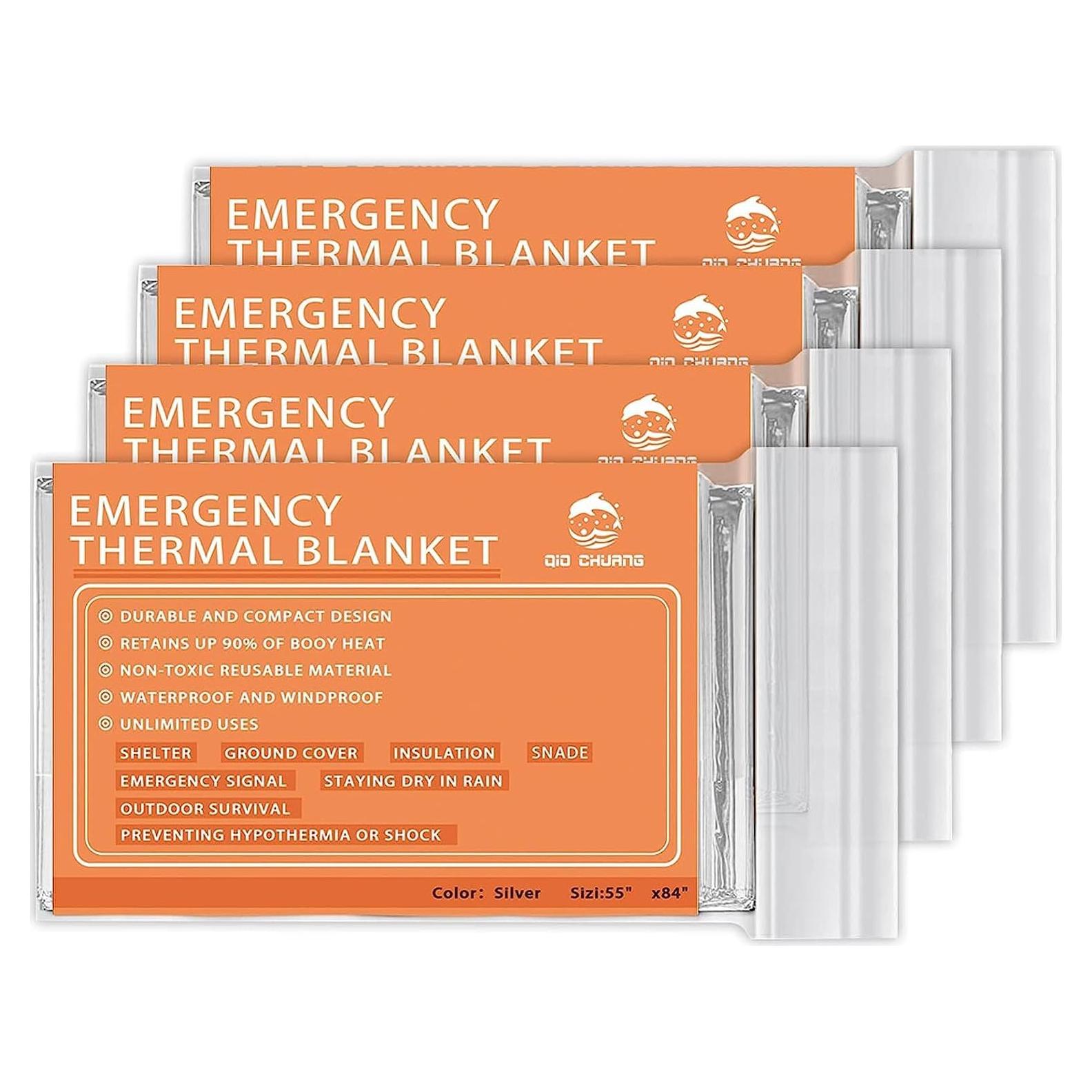 Mantitas Térmicas Mylar QIO CHUANG - Kit de 4 Unidades