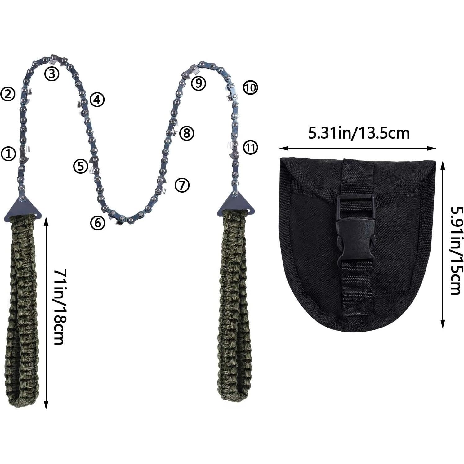 Sierra de Cadena Sucrain Plegable Verde 66 cm 11 Dientes