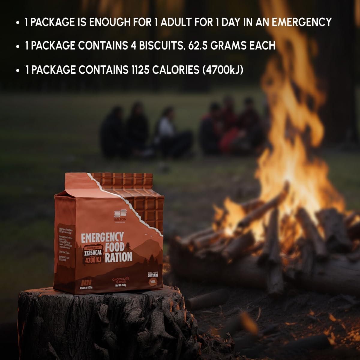 Galleta Energética de Chocolate Beleon 1 Día Supervivencia