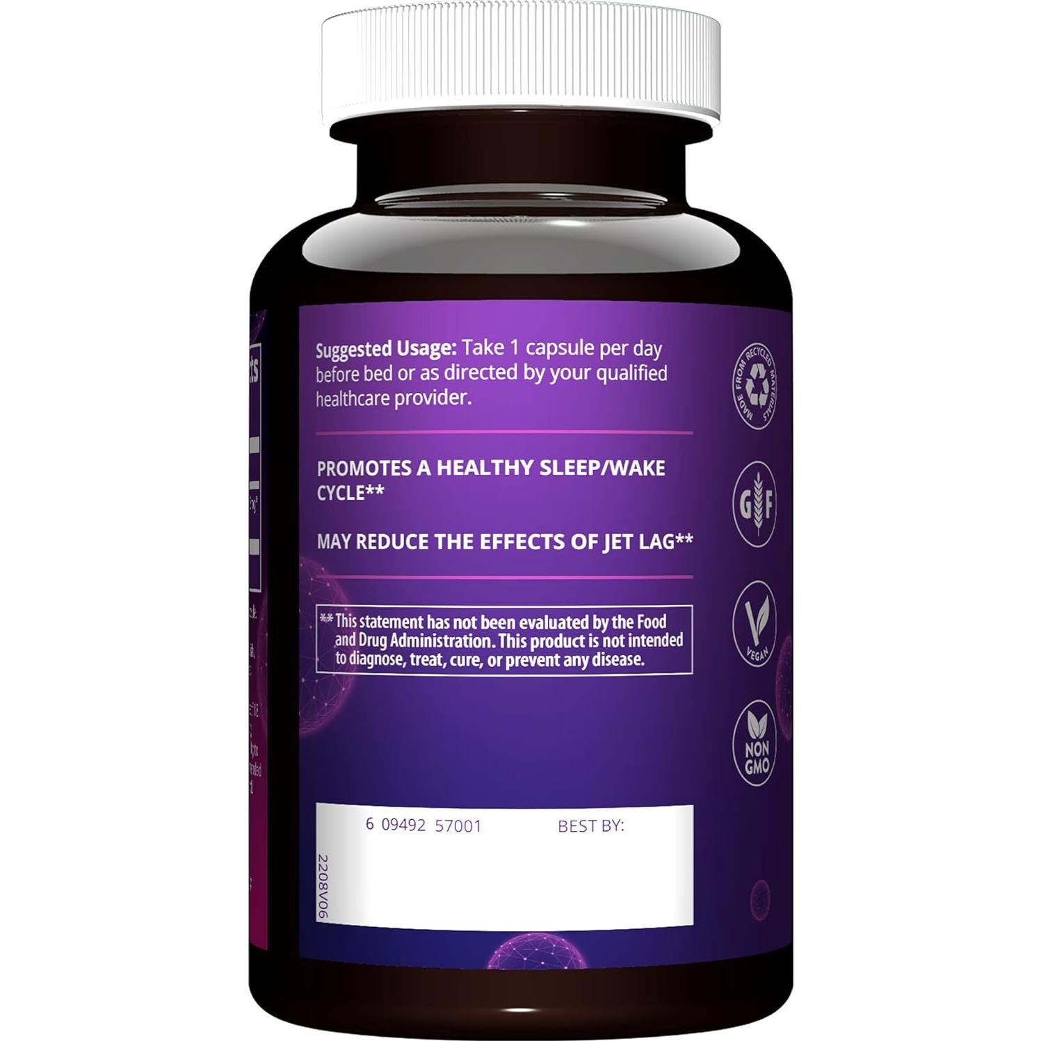 Suplemento de Melatonina 3mg MRM - 45g para Sueño