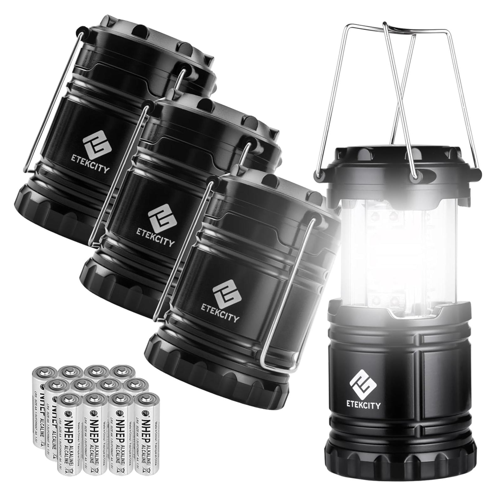 Linterna de Camping Etekcity CL10 - 4 Paquete, LED 154 Lúmenes