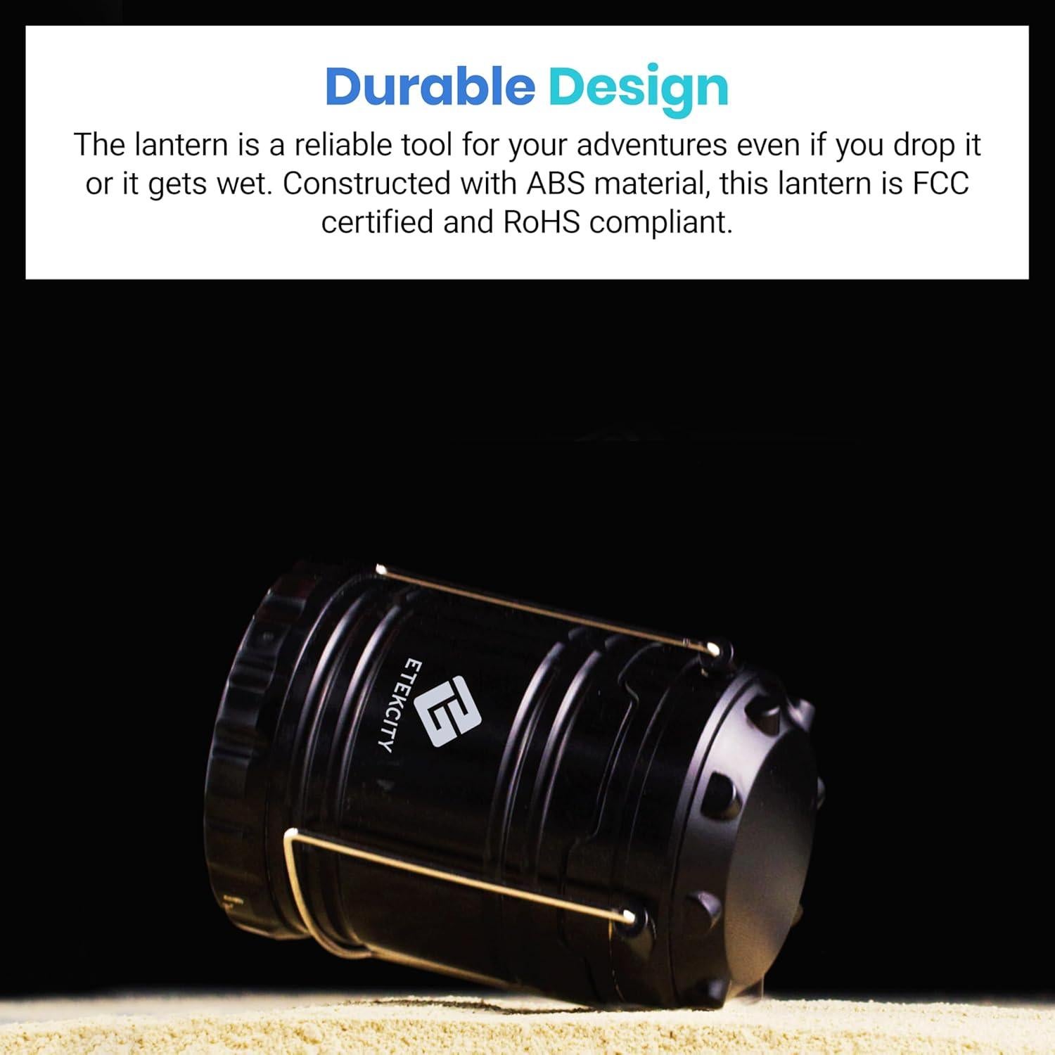 Linterna de Camping Etekcity CL10 - 4 Paquete, LED 154 Lúmenes