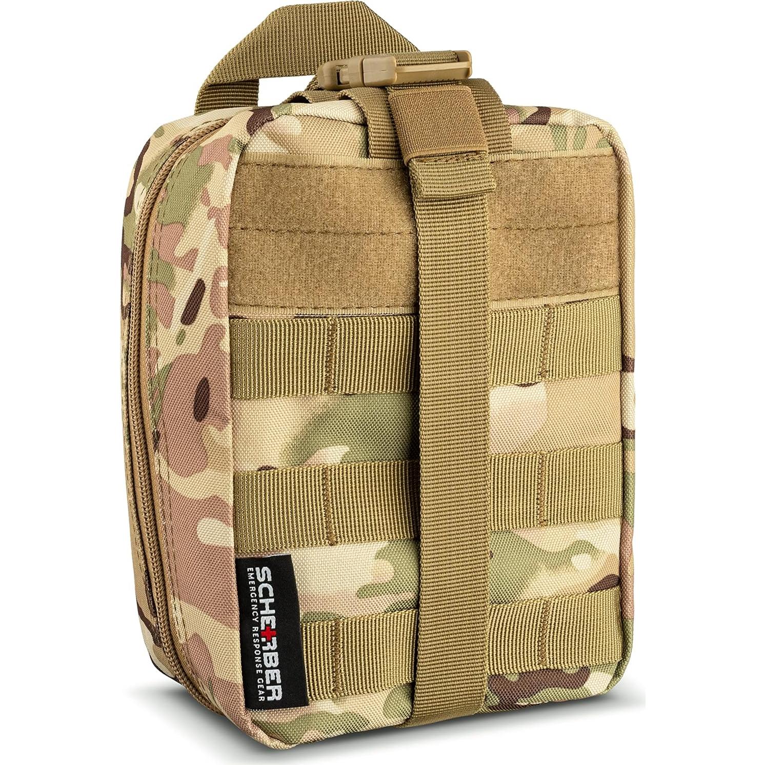 Kit Trauma Scherber IFAK Camuflaje con Vendajes y Torniquete