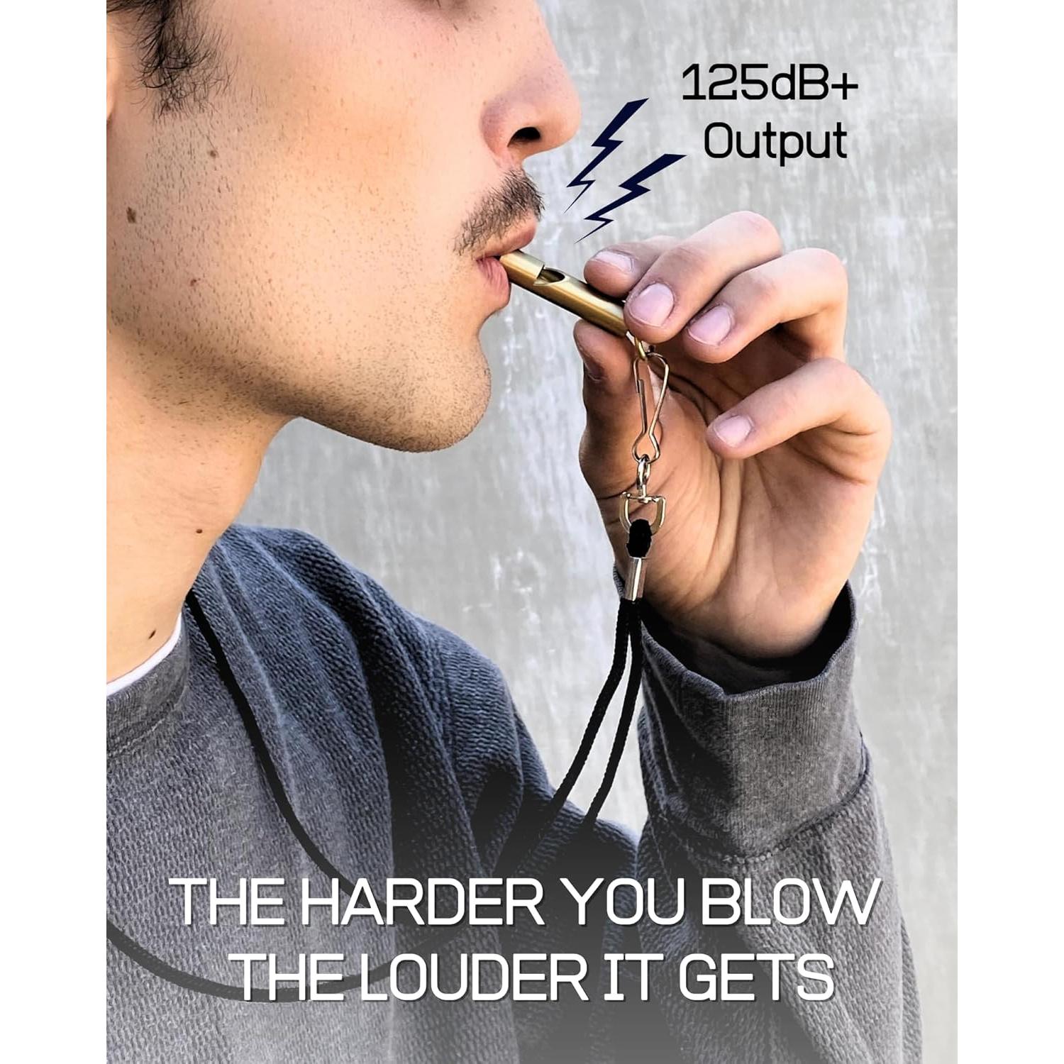 Silbatos de Latón Premium FUTURESTEPS Set de 2 125 dB