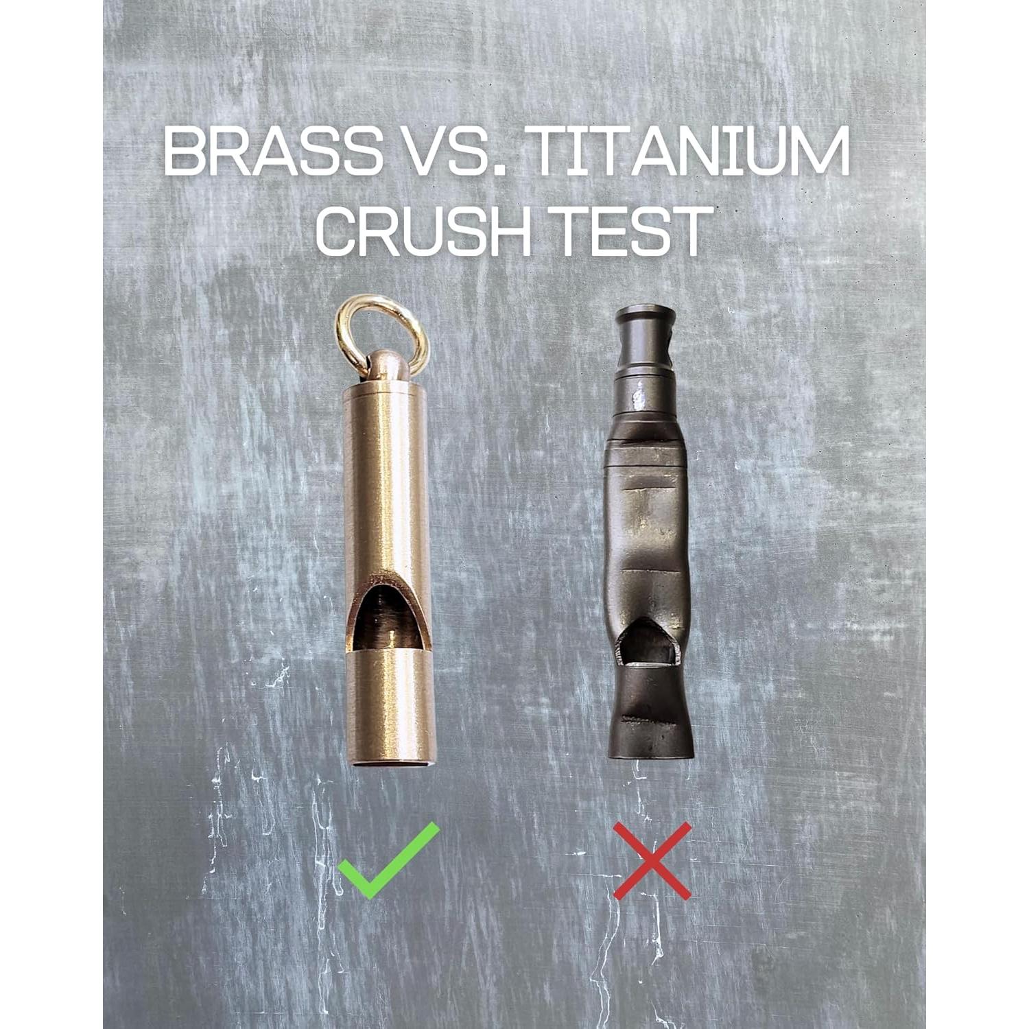 Silbatos de Latón Premium FUTURESTEPS Set de 2 125 dB