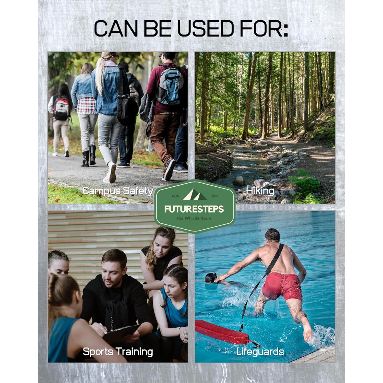 Silbatos de Latón Premium FUTURESTEPS Set de 2 125 dB