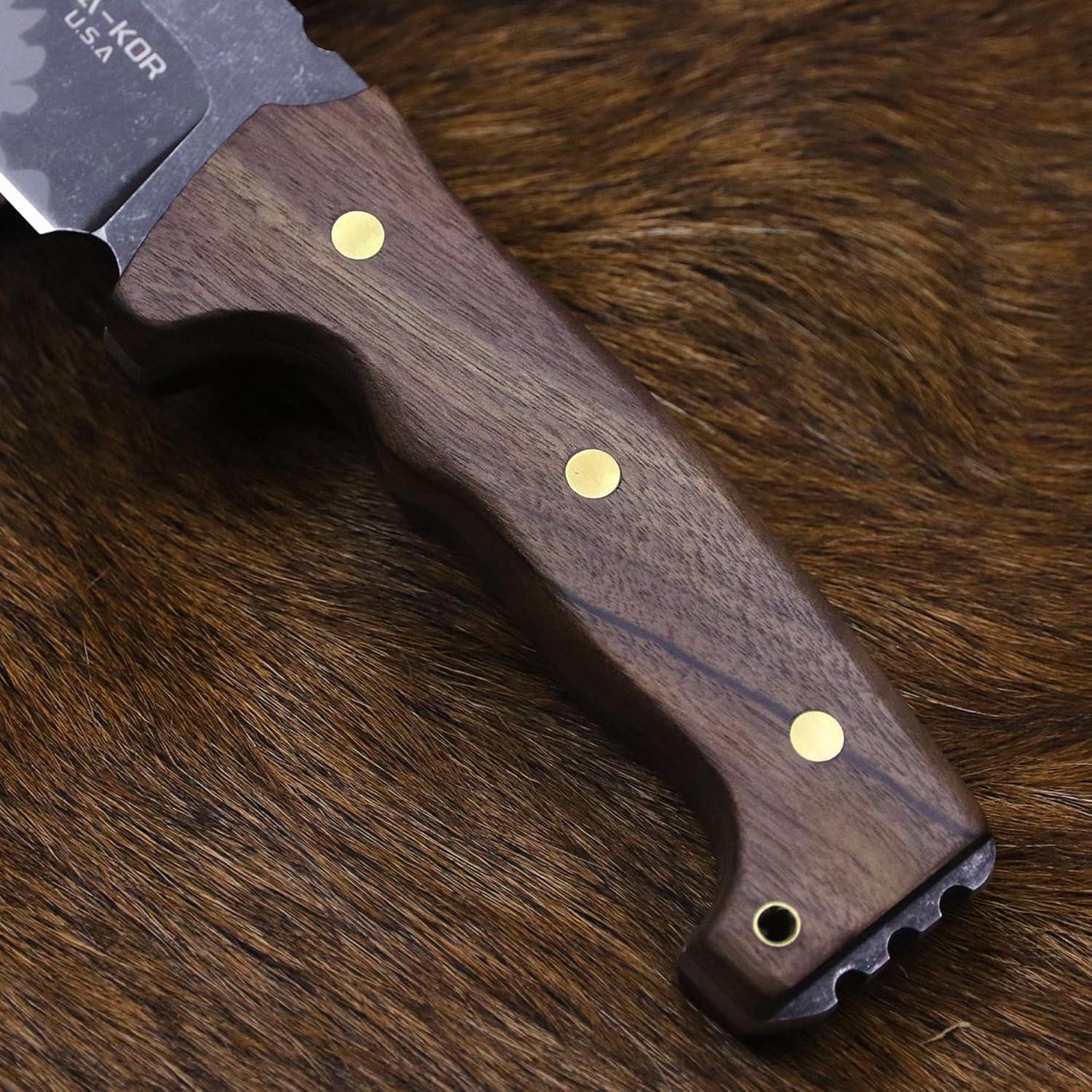 Cuchillo de Caza BA-KOR BA-kl02 36cm Acero + Funda y Encendedor